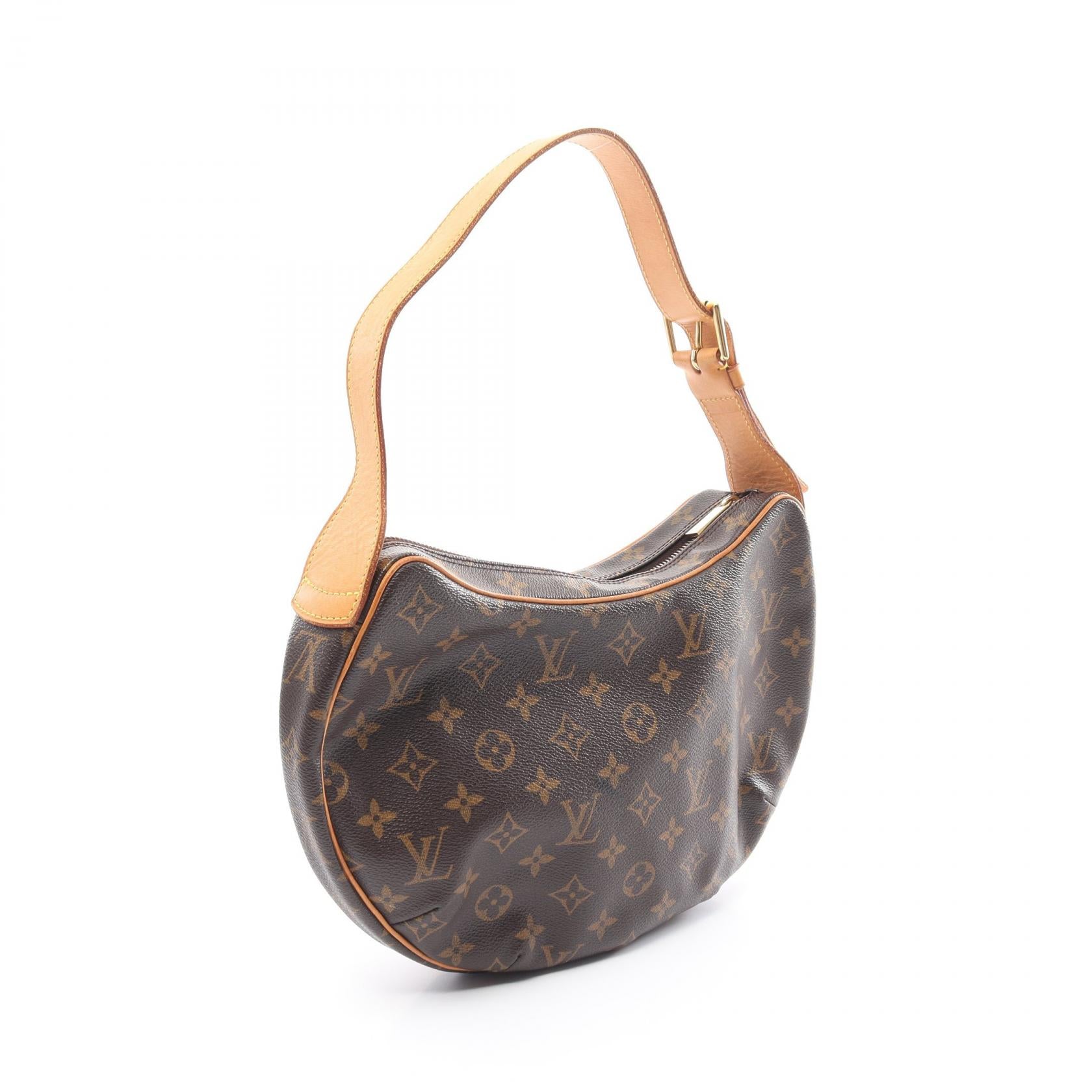 Louis Vuitton Monogram Croissant MM Canvas Shoulder Bag M51512 in Very Good Condition