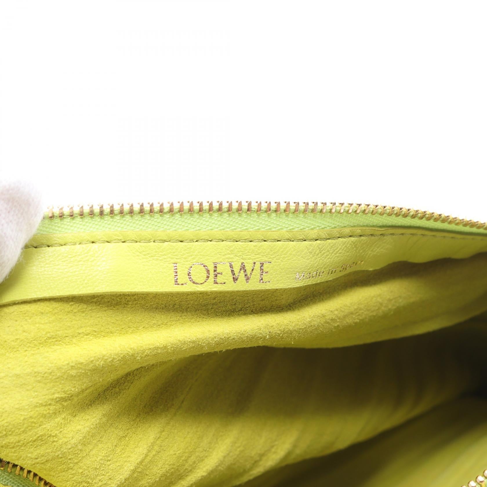 Loewe Bracelet Pouch Leather Handbag C912P84X05 in Great Condition