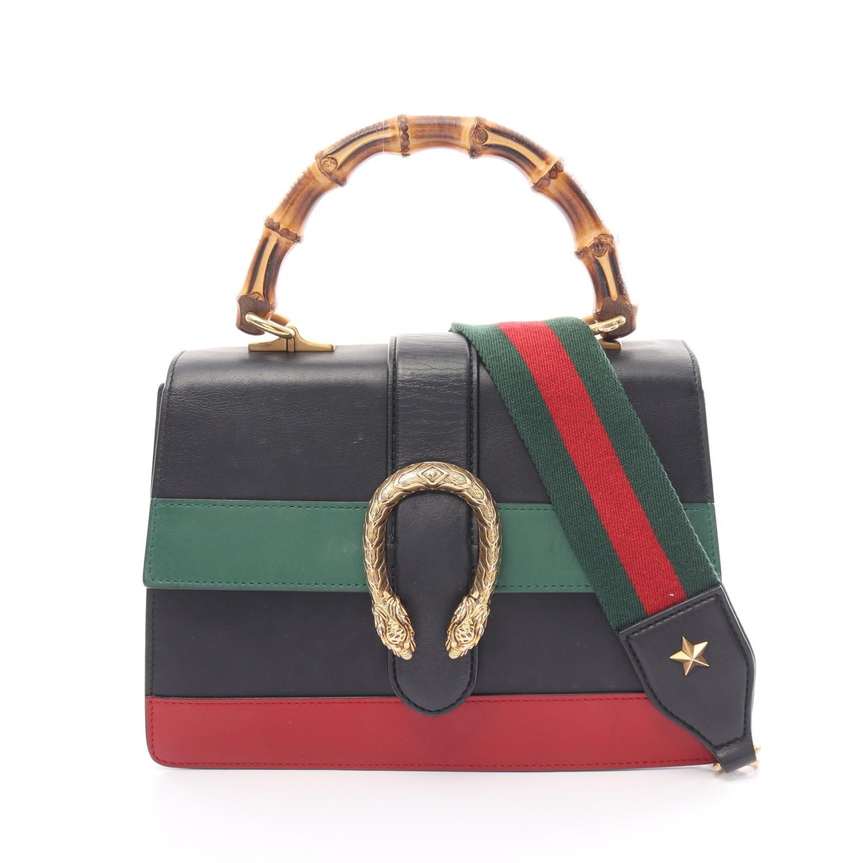 Gucci Bamboo Dionysus Medium Leather Handbag