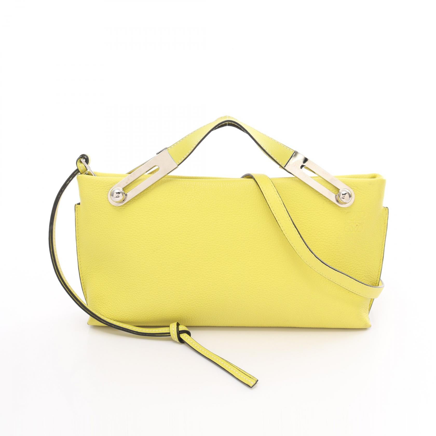 Loewe Missy Small Leather Handbag Yellow