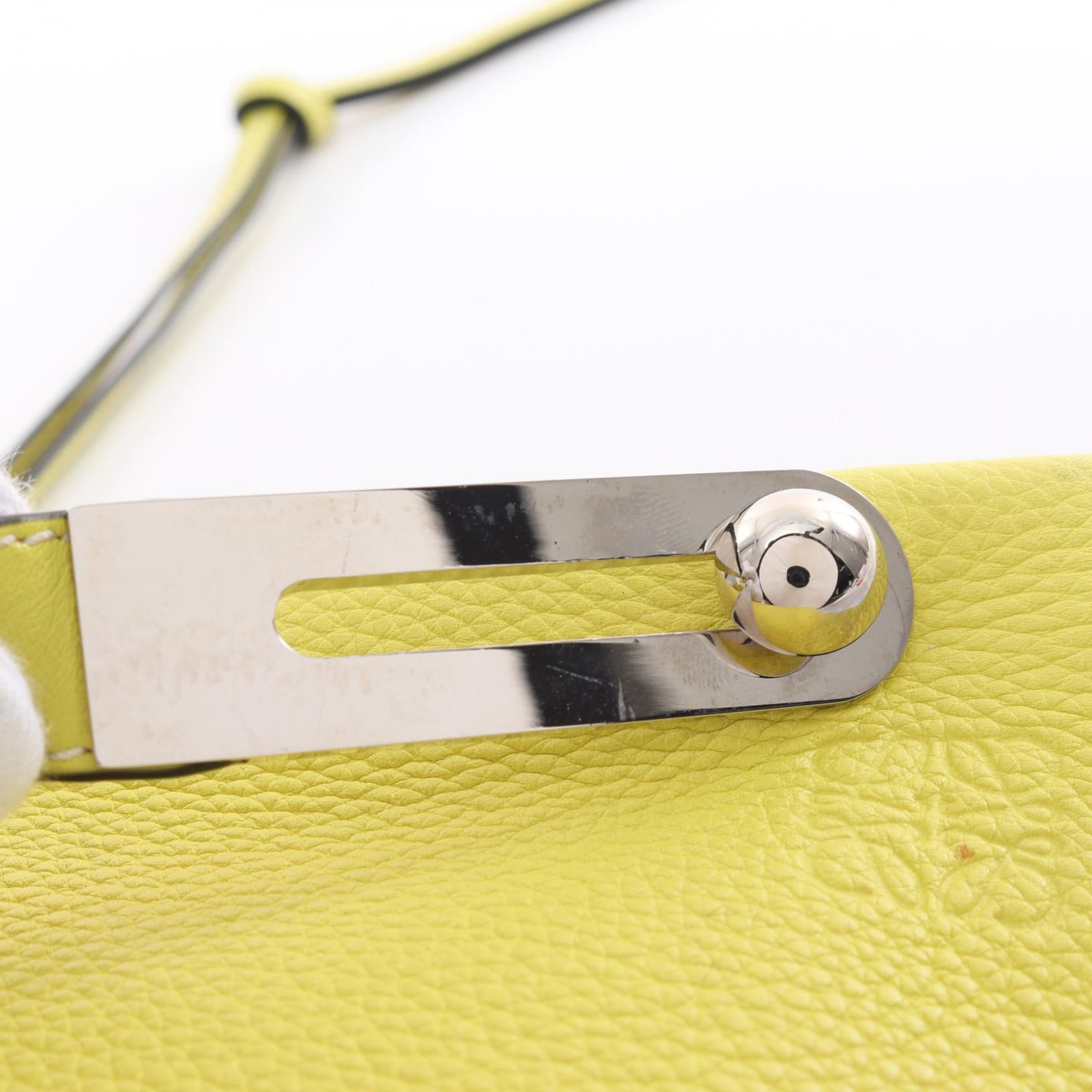 Loewe Missy Small Leather Handbag Yellow