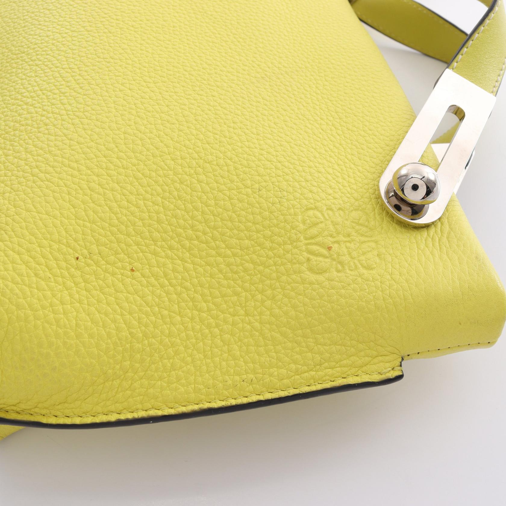 Loewe Missy Small Leather Handbag Yellow