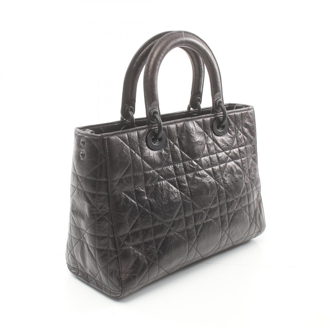 Dior Lady D-Sire Leather Handbag Black