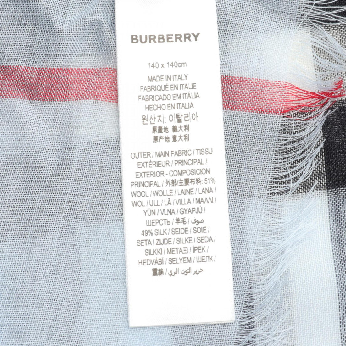 Burberry Logo Horseferry Wool Scarf  Canvas Shawl in Great Condition