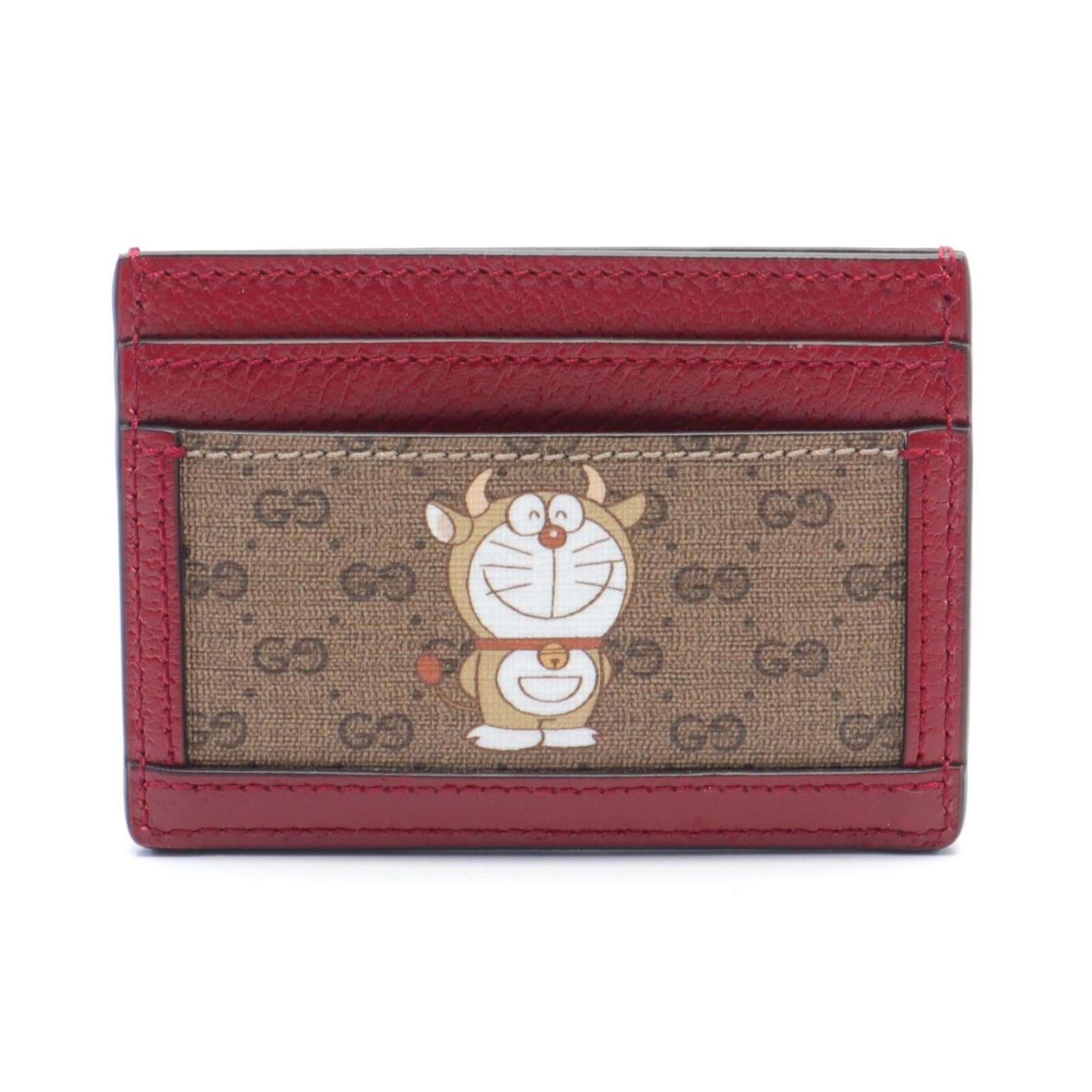 Gucci Mini GG Supreme Wallet Canvas Business card case 654541 in Great Condition