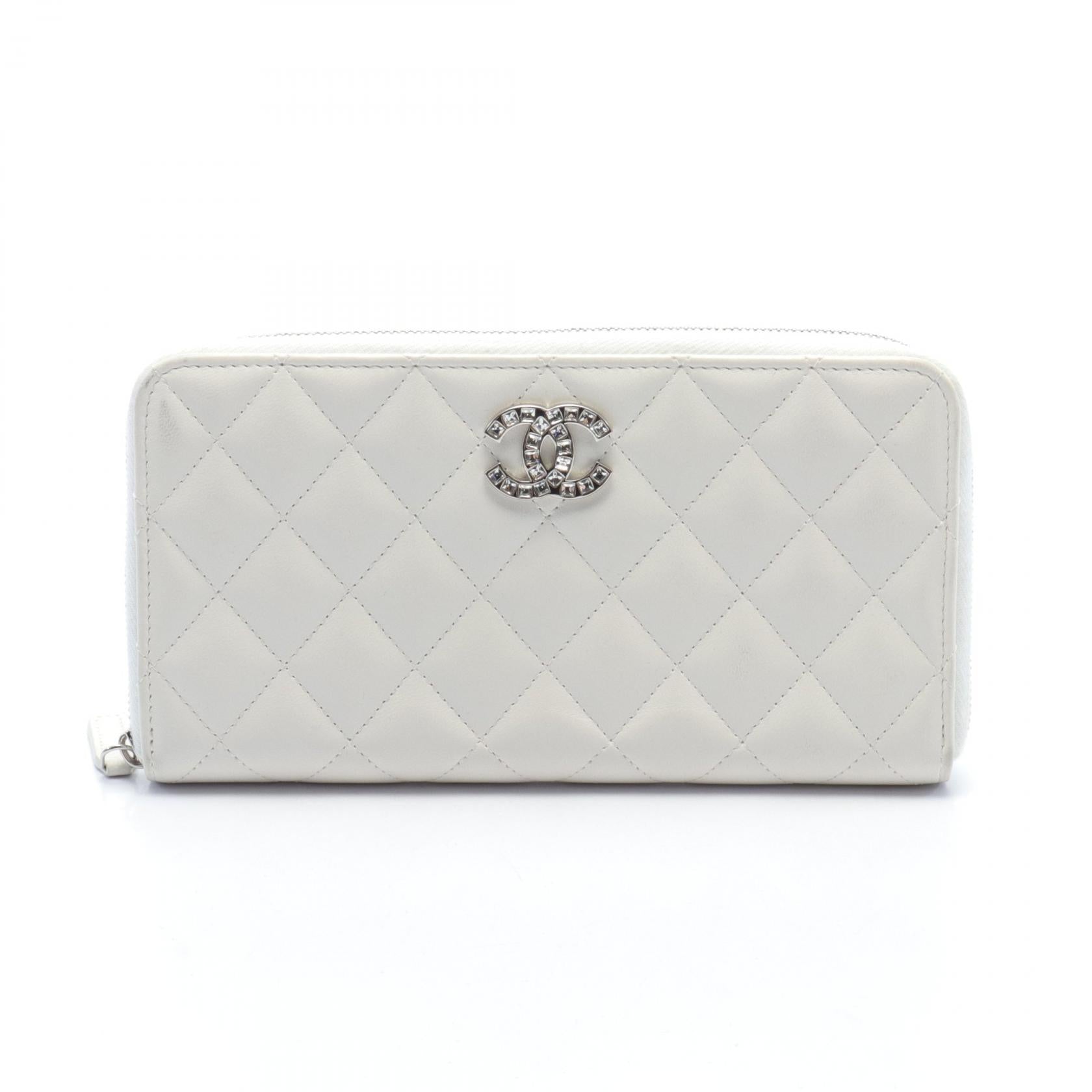 Chanel Matelasse Coco Mark Leather Wallet