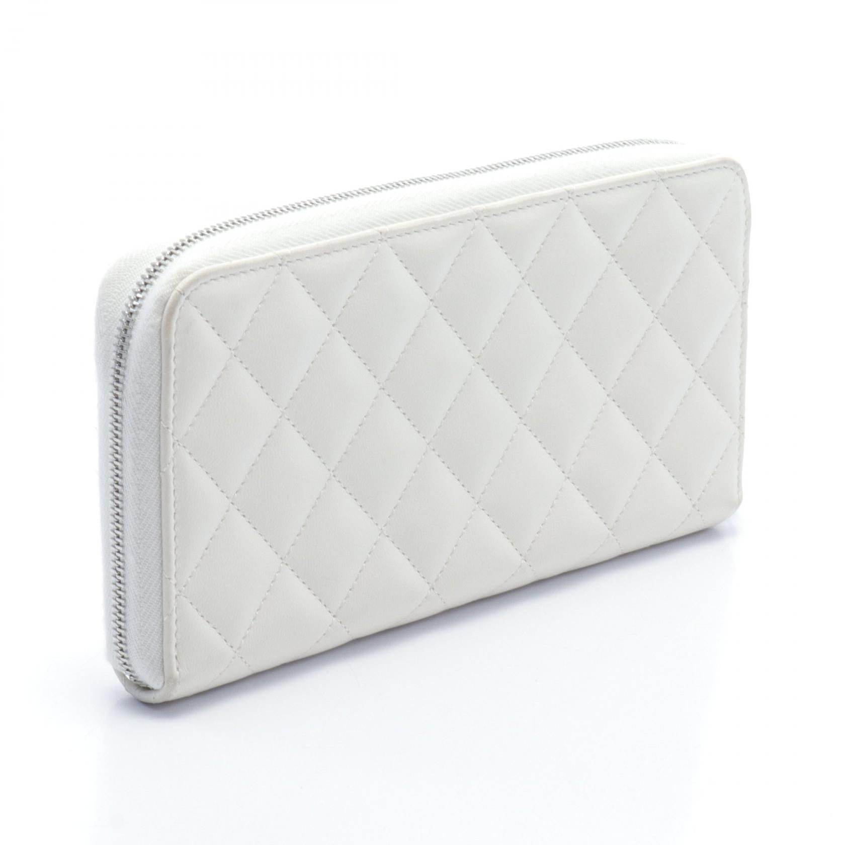 Chanel Matelasse Coco Mark Leather Wallet