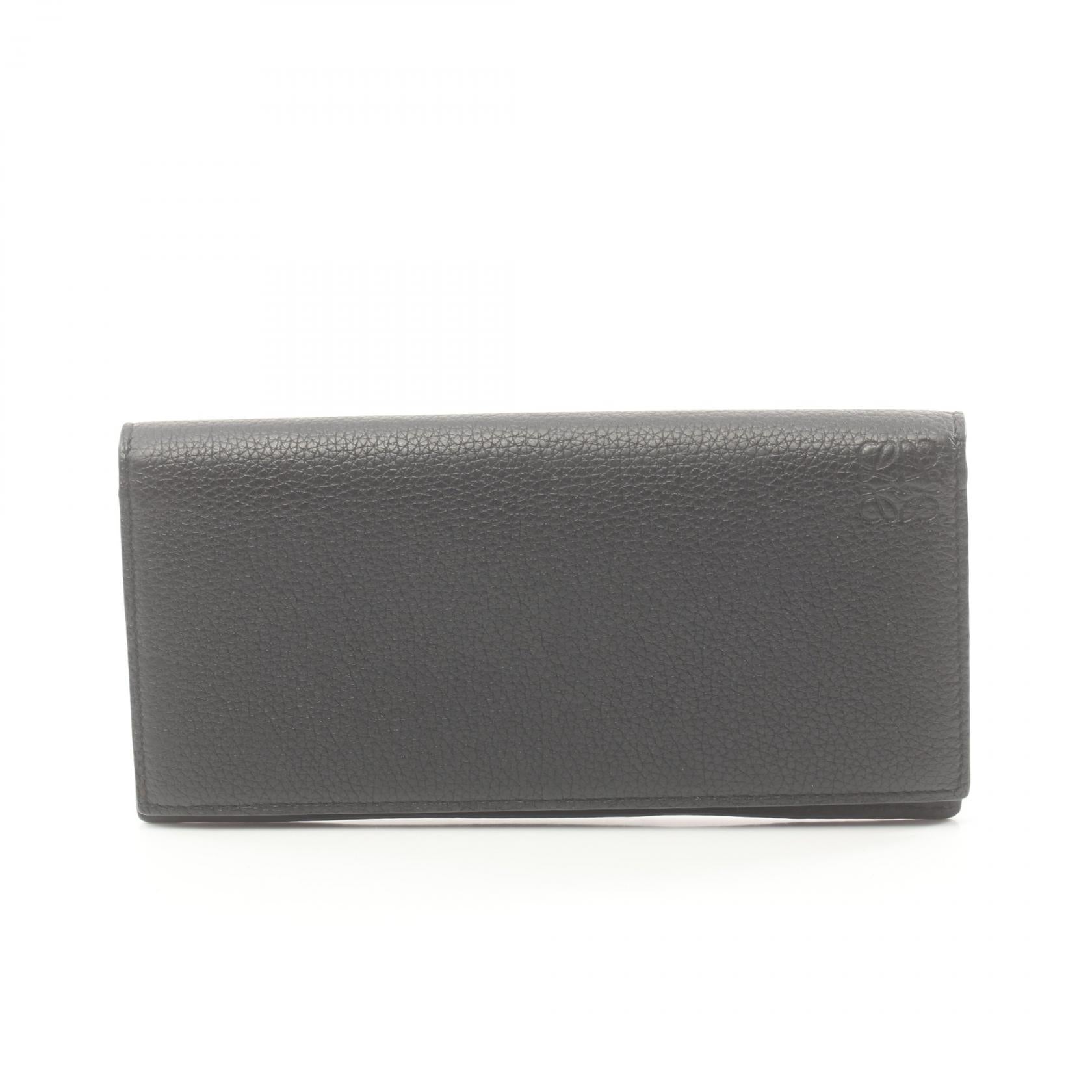 Loewe Leather Flap Wallet Leather Long Wallet C660978X01 in Very Good Condition