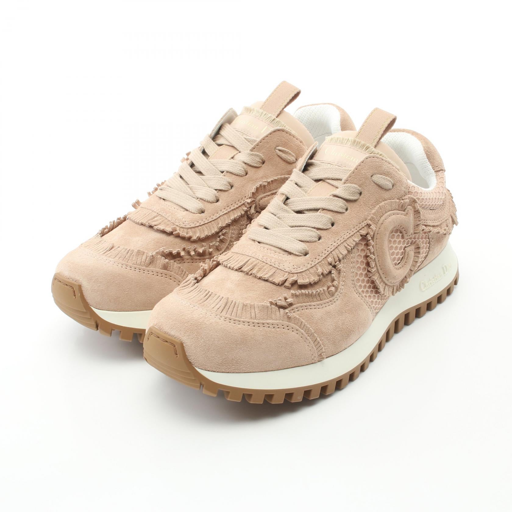 Dior C'est Dior Suede Sneakers Beige