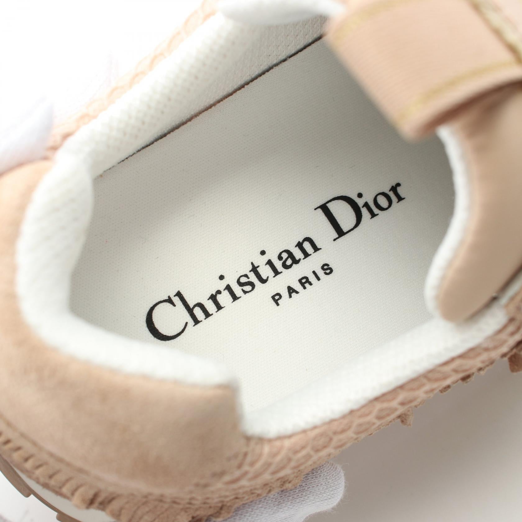 Dior C'est Dior Suede Sneakers Beige