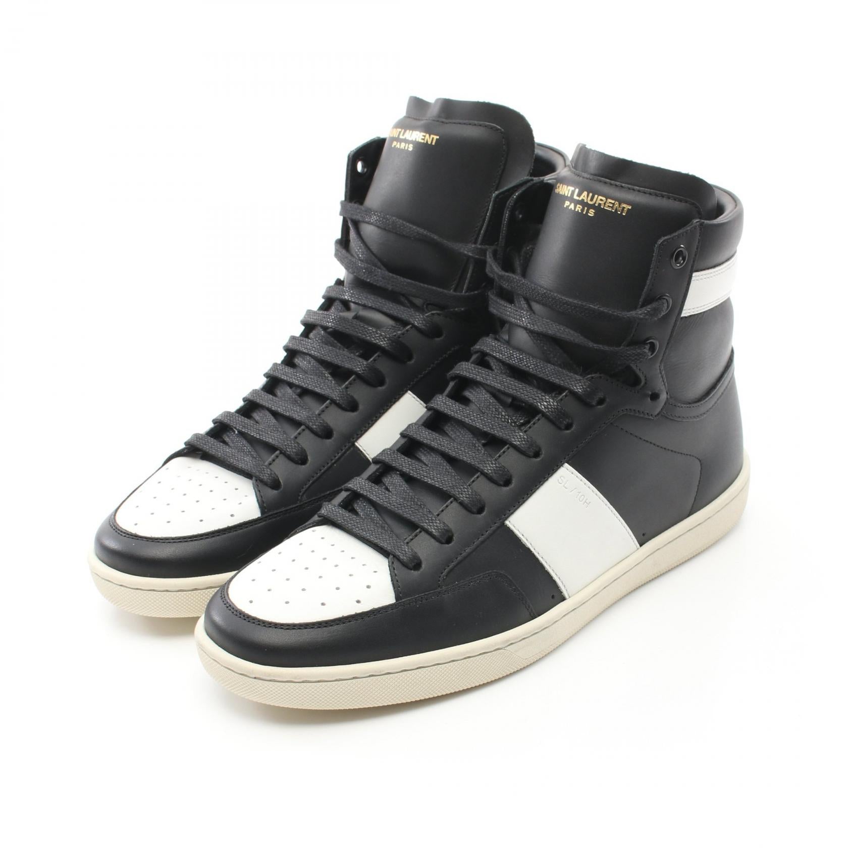 Saint Laurent WOLLY Leather Sneakers