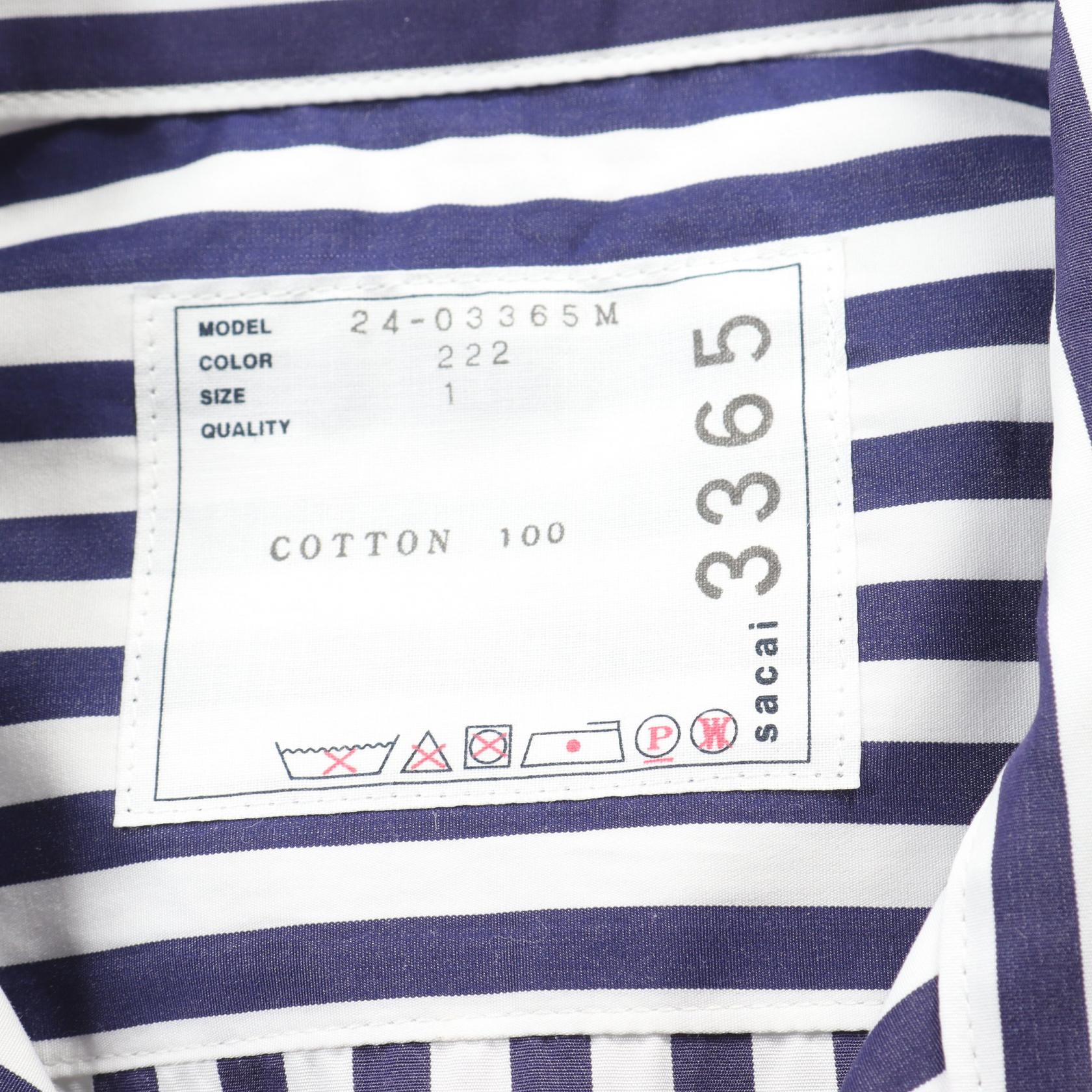 Sacai × Thomas Mason Cotton Shirt 24-03365M