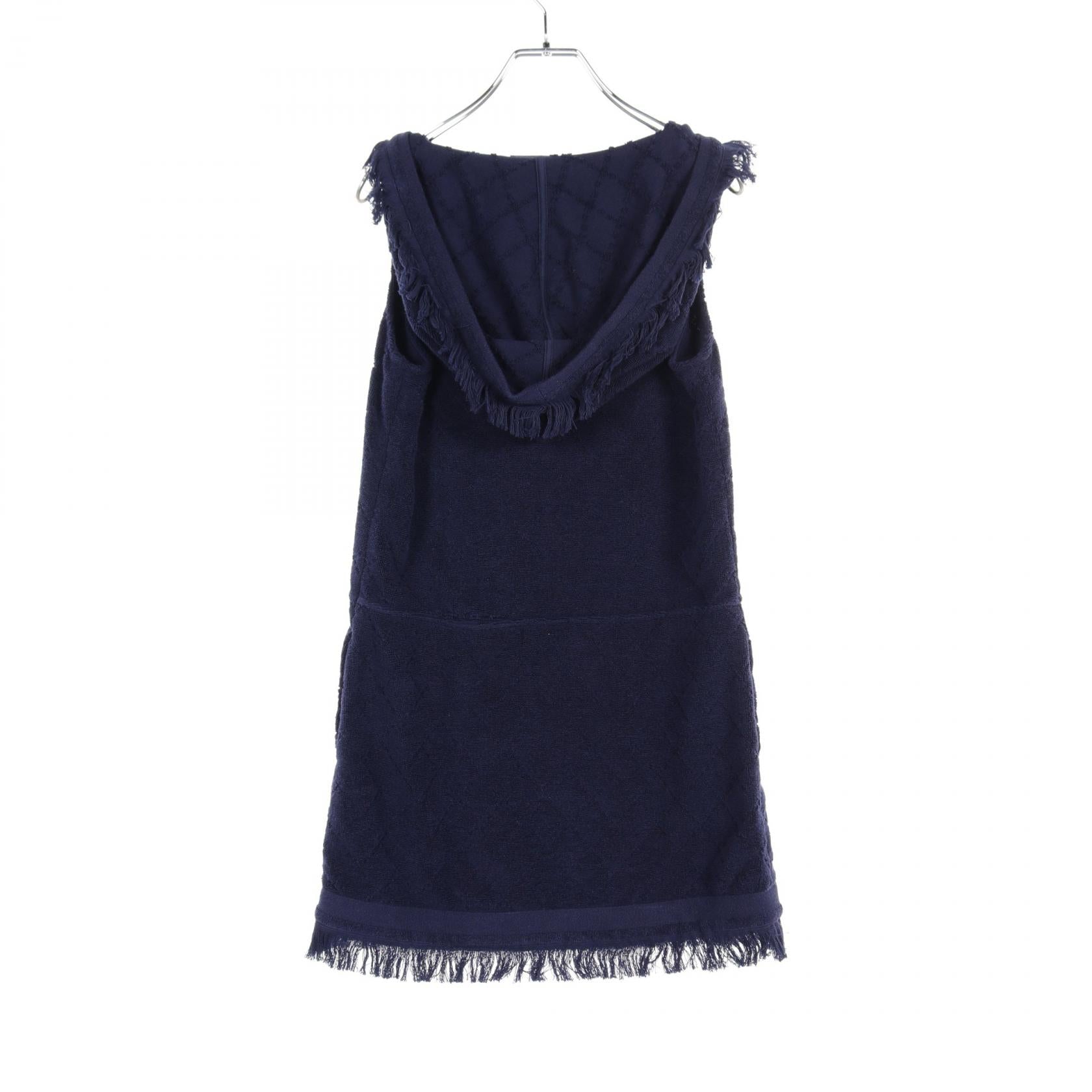 Chanel Cotton Coco Mark Matelasse Dress