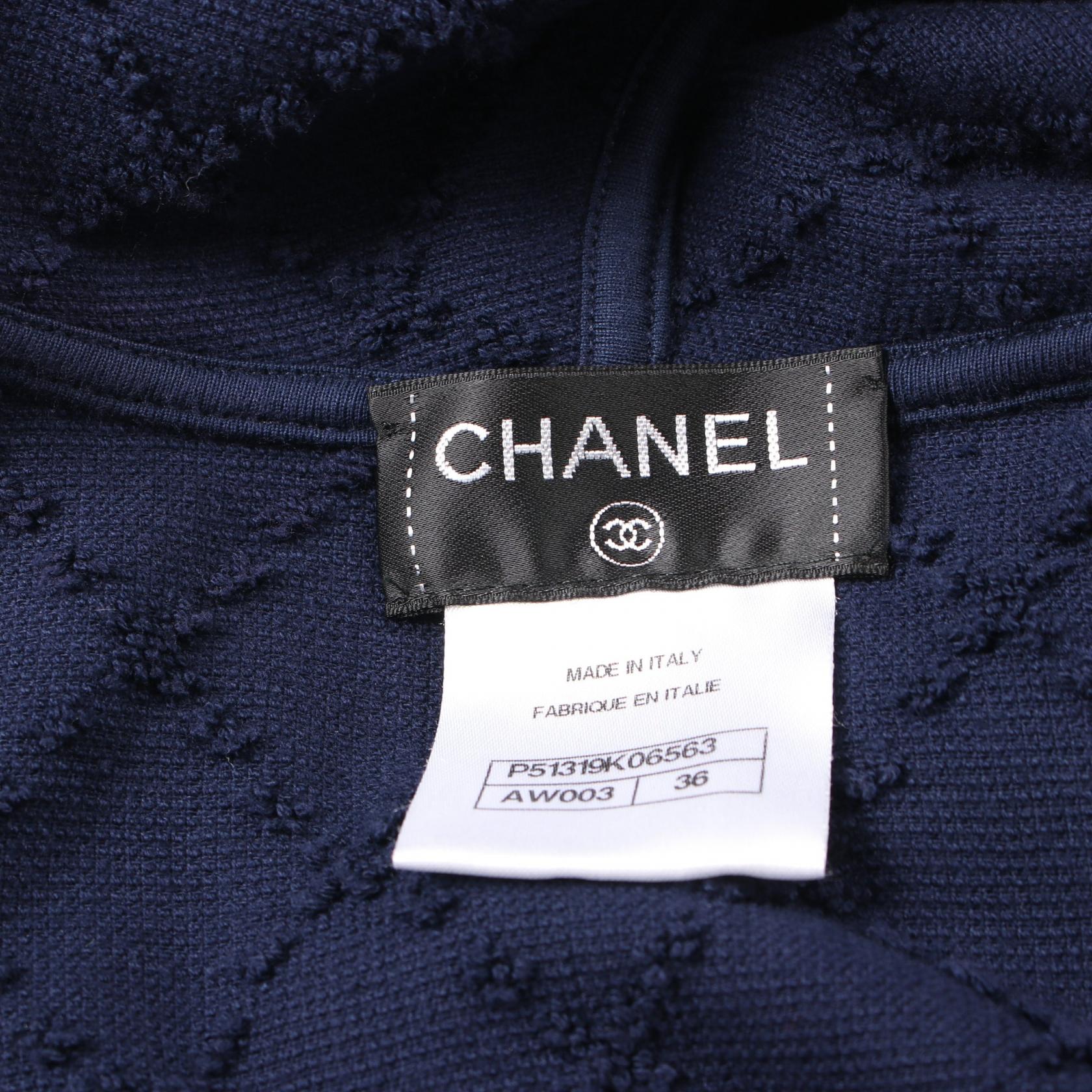 Chanel Cotton Coco Mark Matelasse Dress