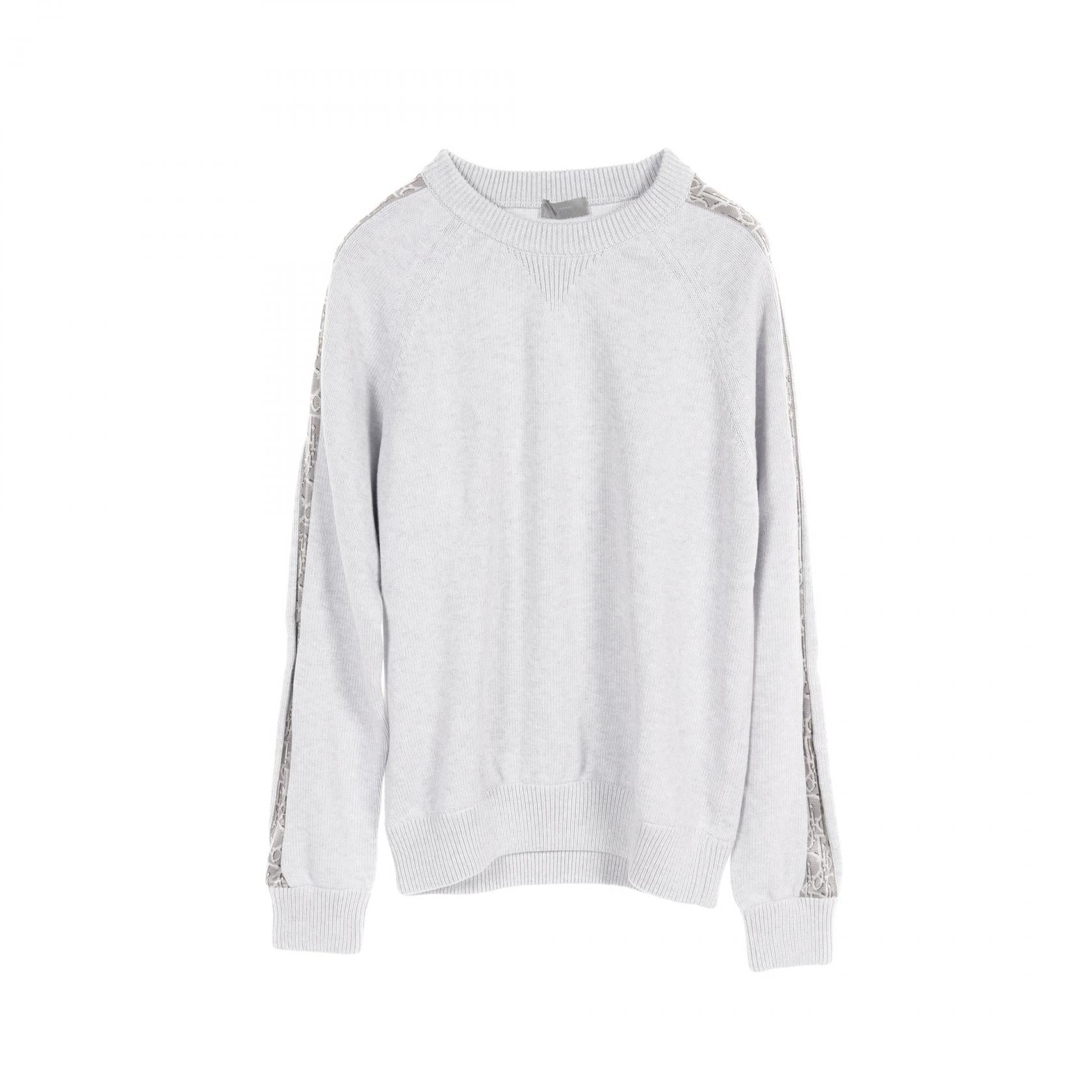 Dior Oblique Silk Band Cotton Knit Top