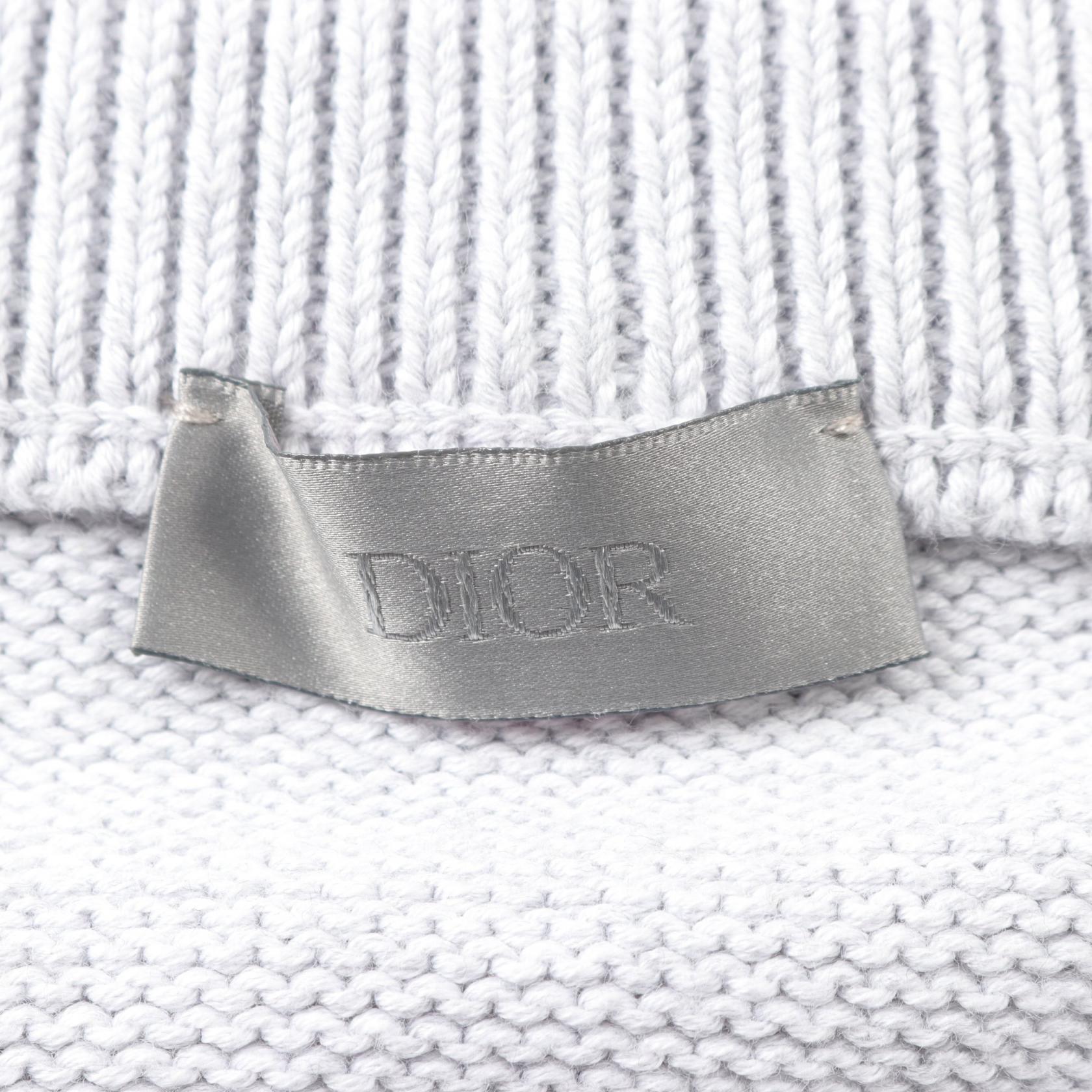 Dior Oblique Silk Band Cotton Knit Top