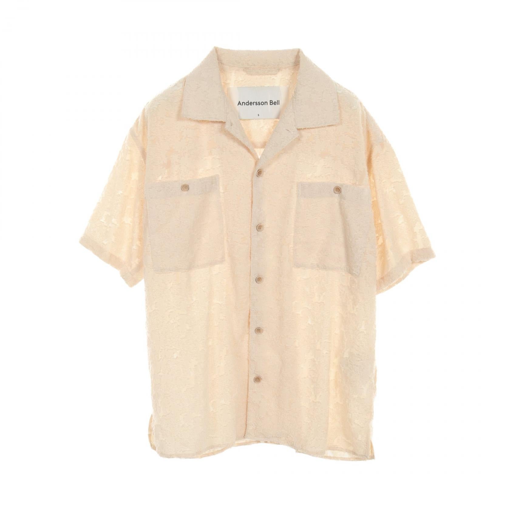 Bali Vacation Polyester Men's Top Ivory