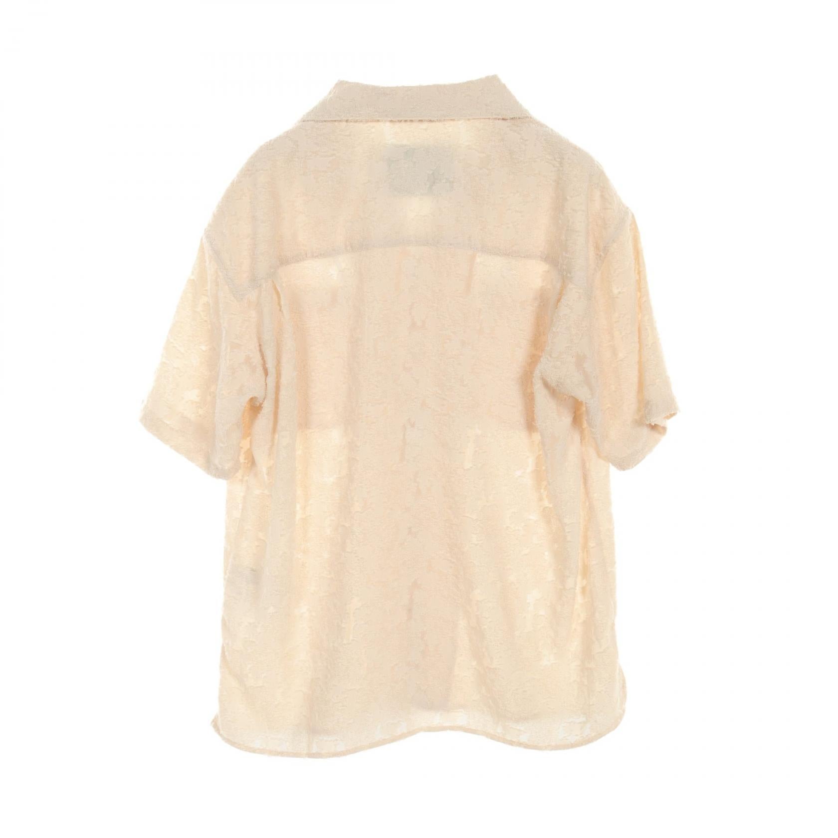 Bali Vacation Polyester Men's Top Ivory