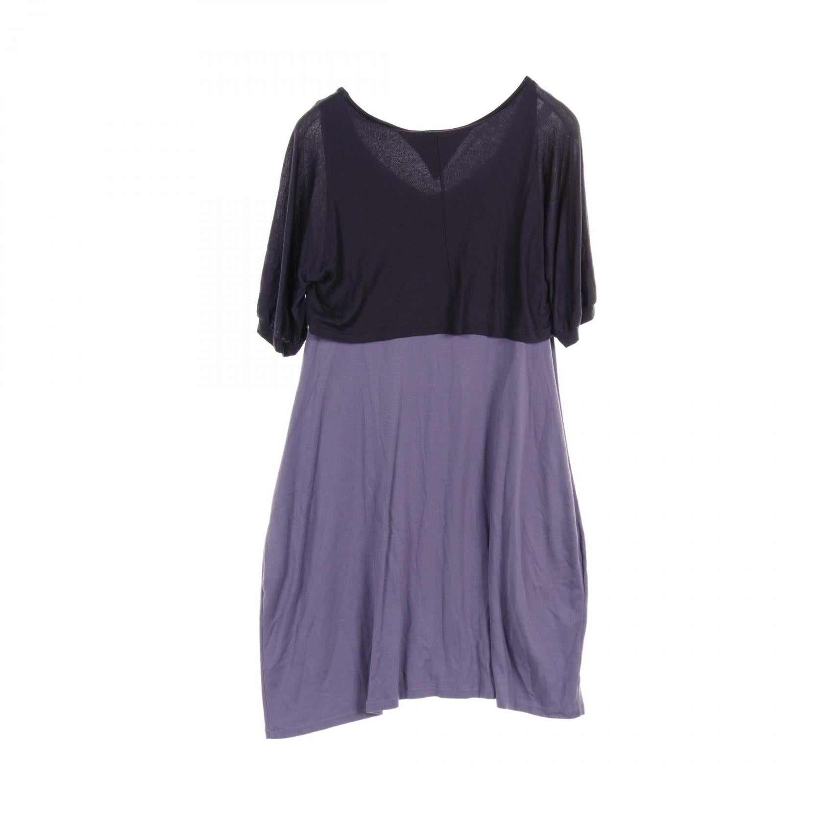 LIMI feu Tencel Dress Navy/Purple