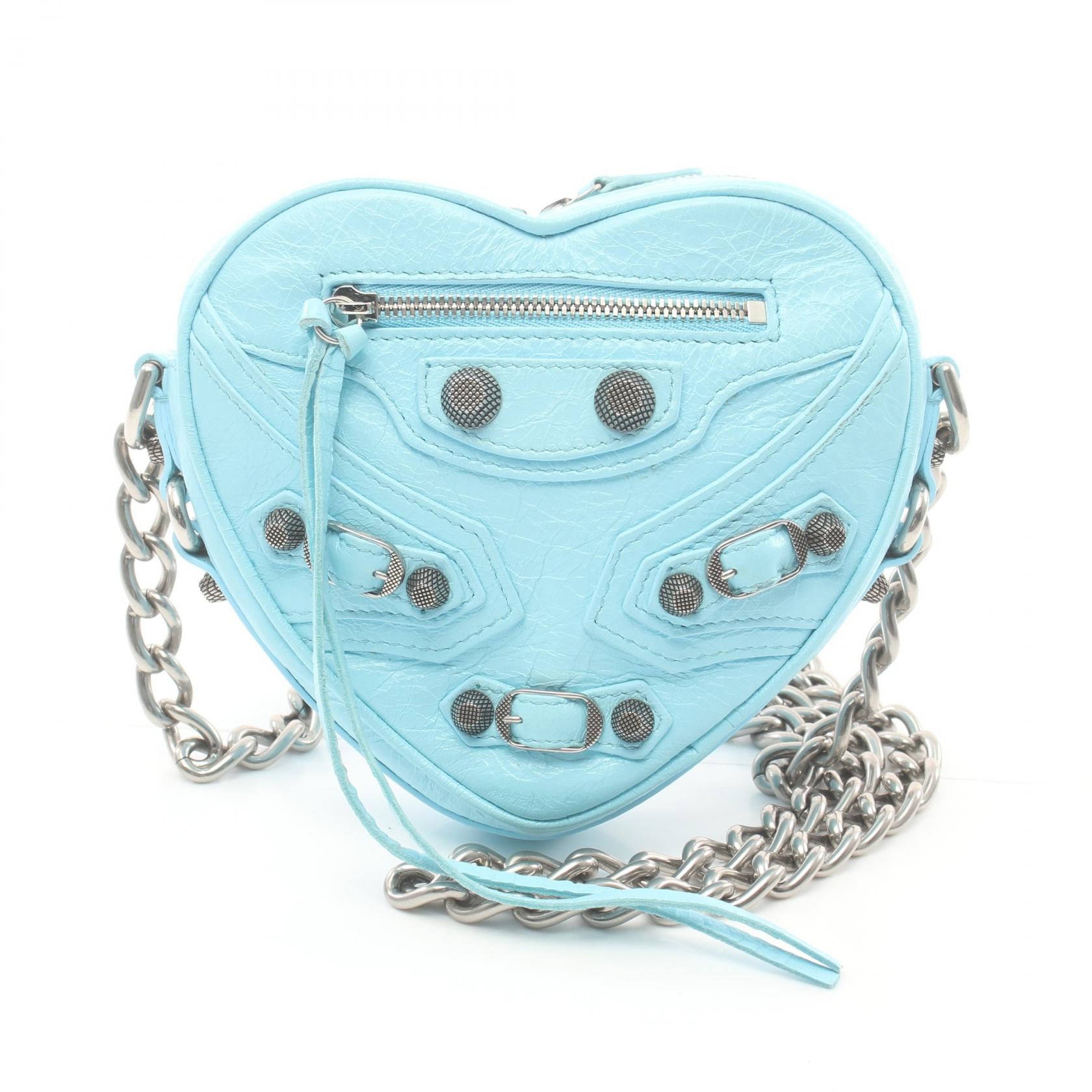 Balenciaga Le Cagole Heart Mini Bag Blue