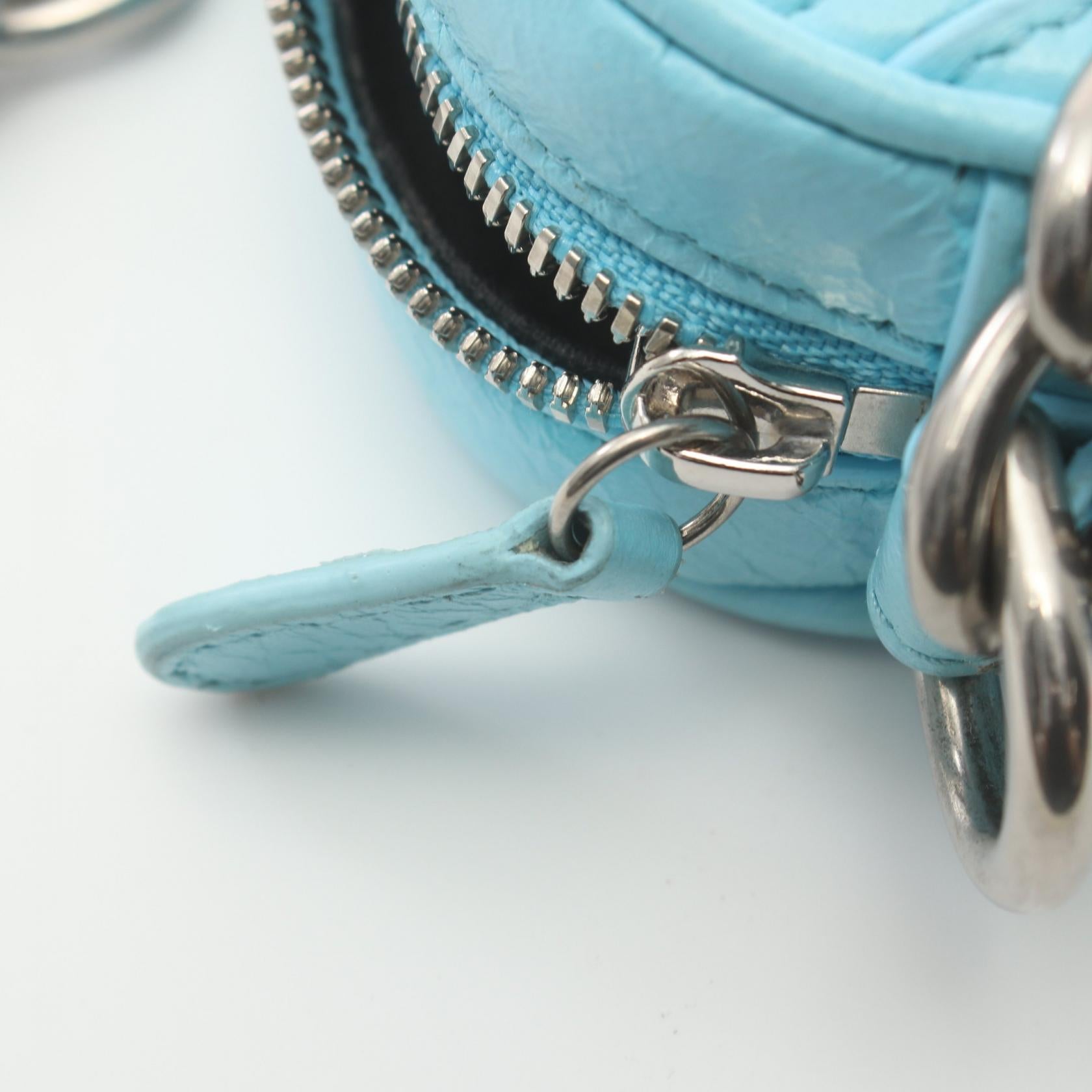 Balenciaga Le Cagole Heart Mini Bag Blue