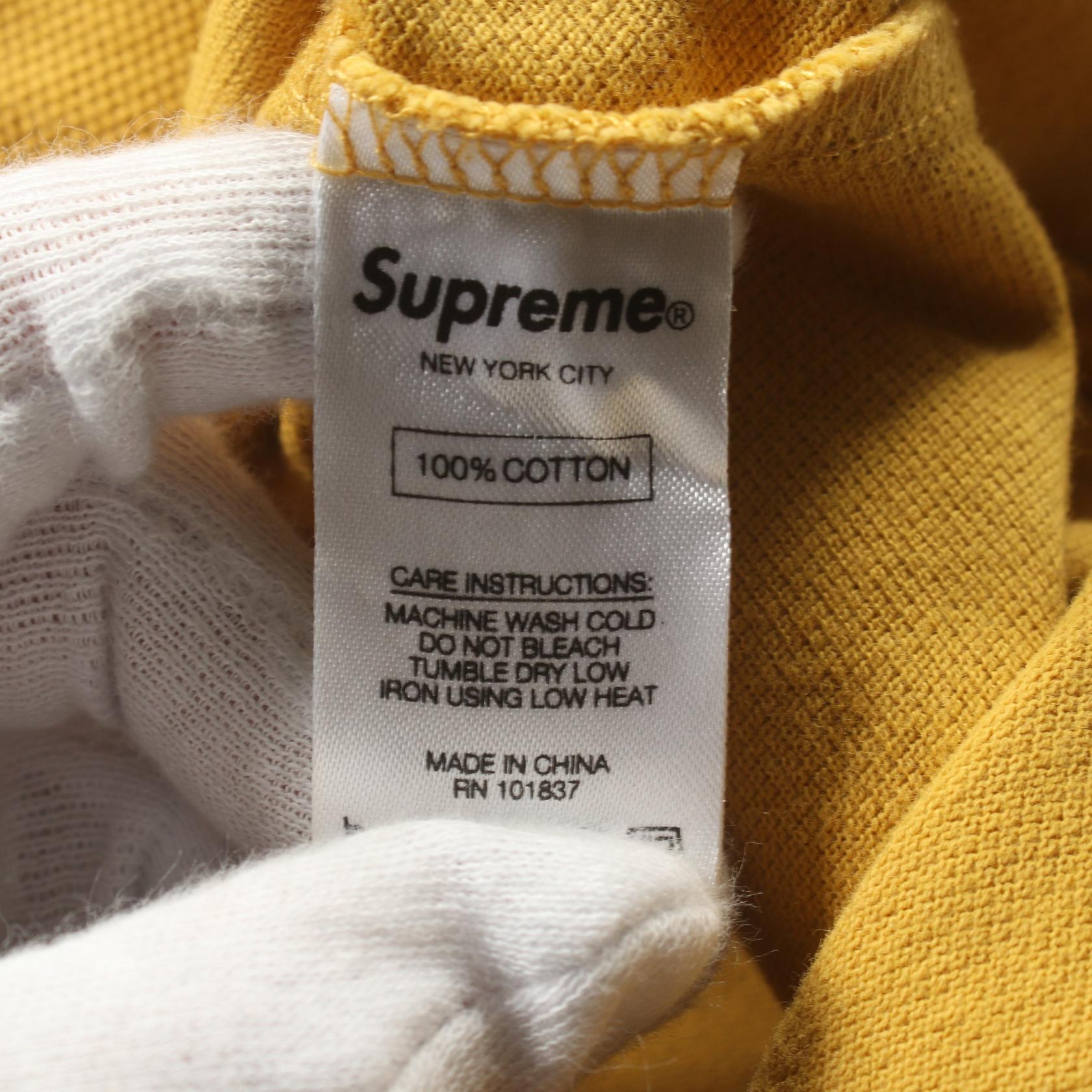 Supreme Pique Small Box Tee Cotton T-Shirt