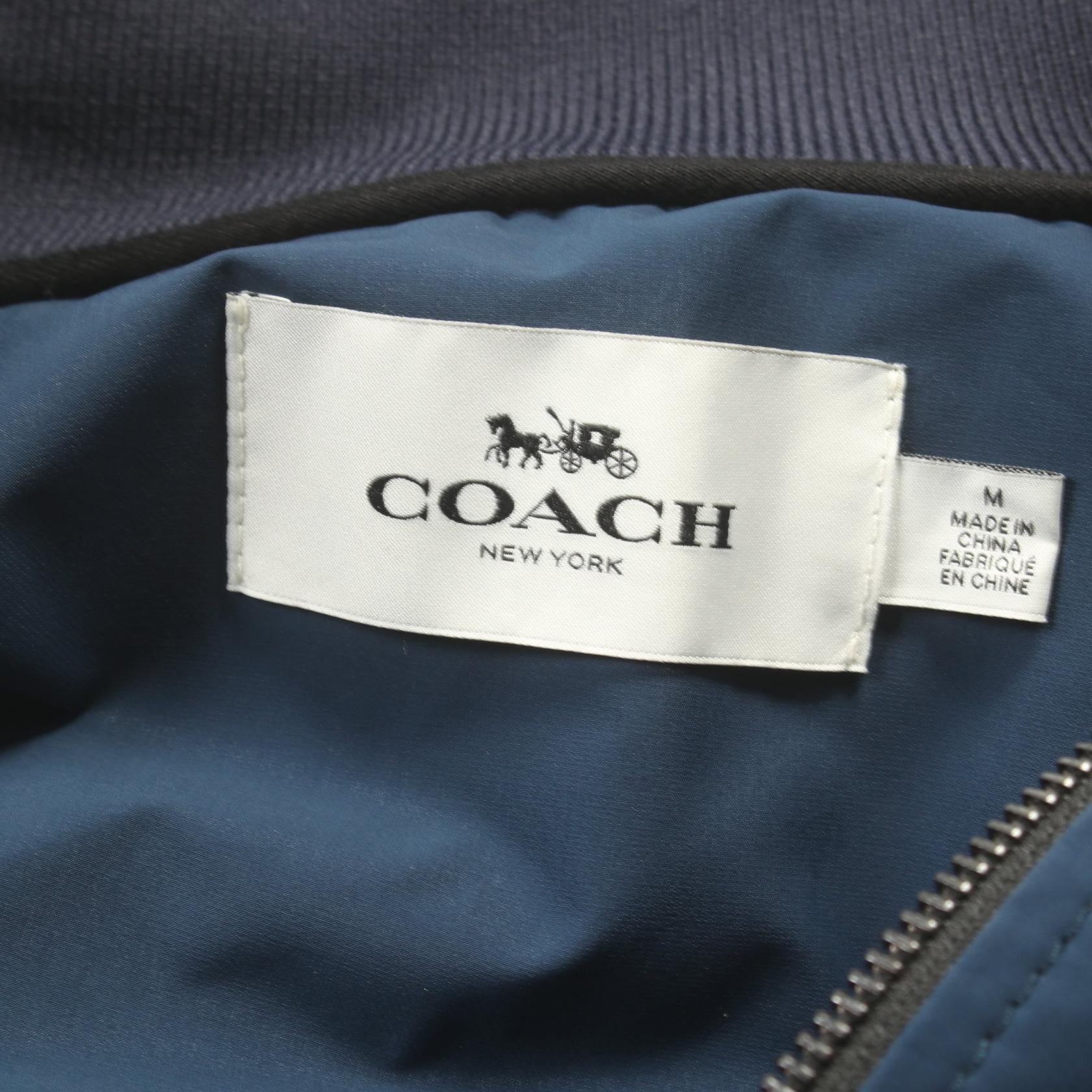 Coach Polyester Track Jacket Navy F75719