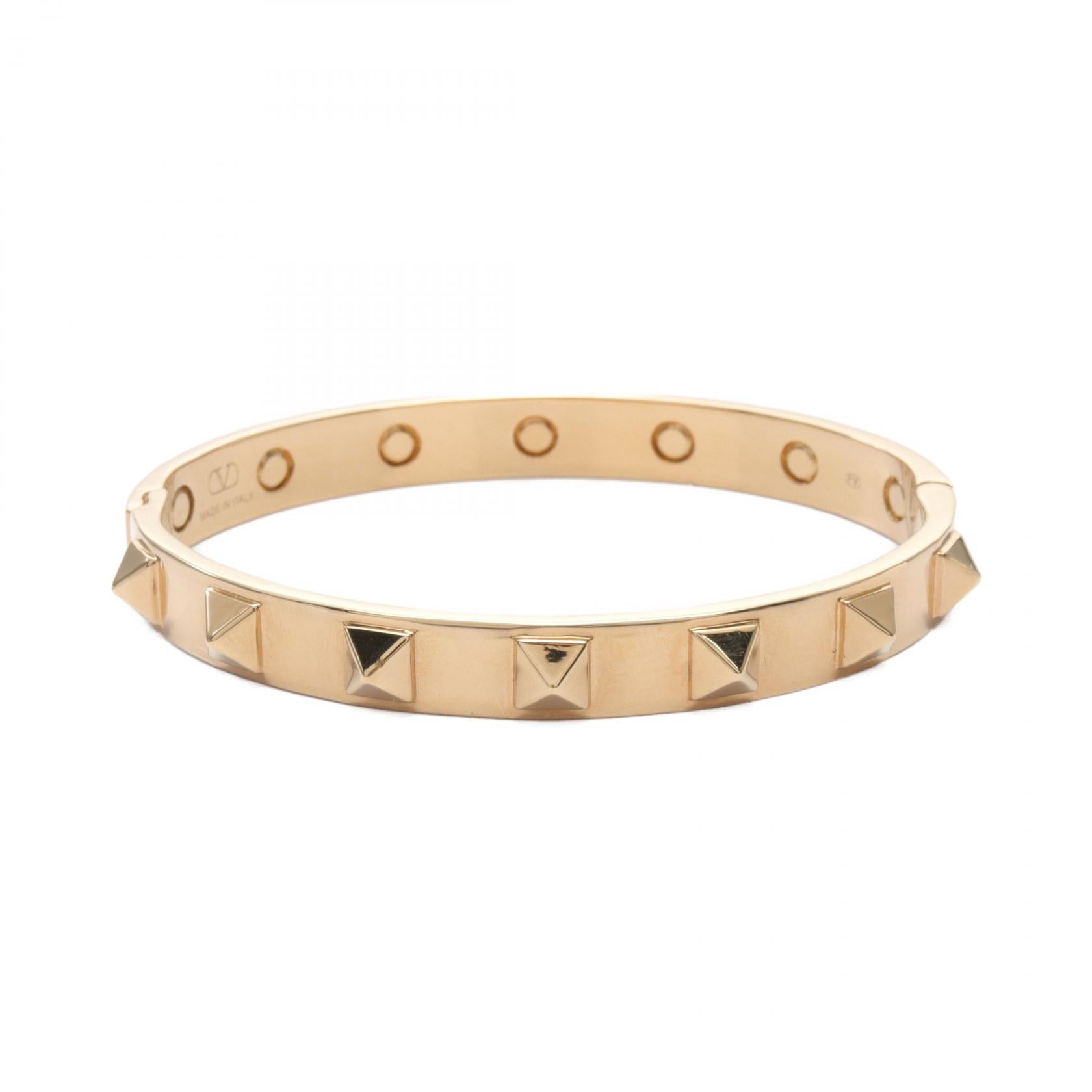 Valentino Garavani Rockstuds Gold Bangle