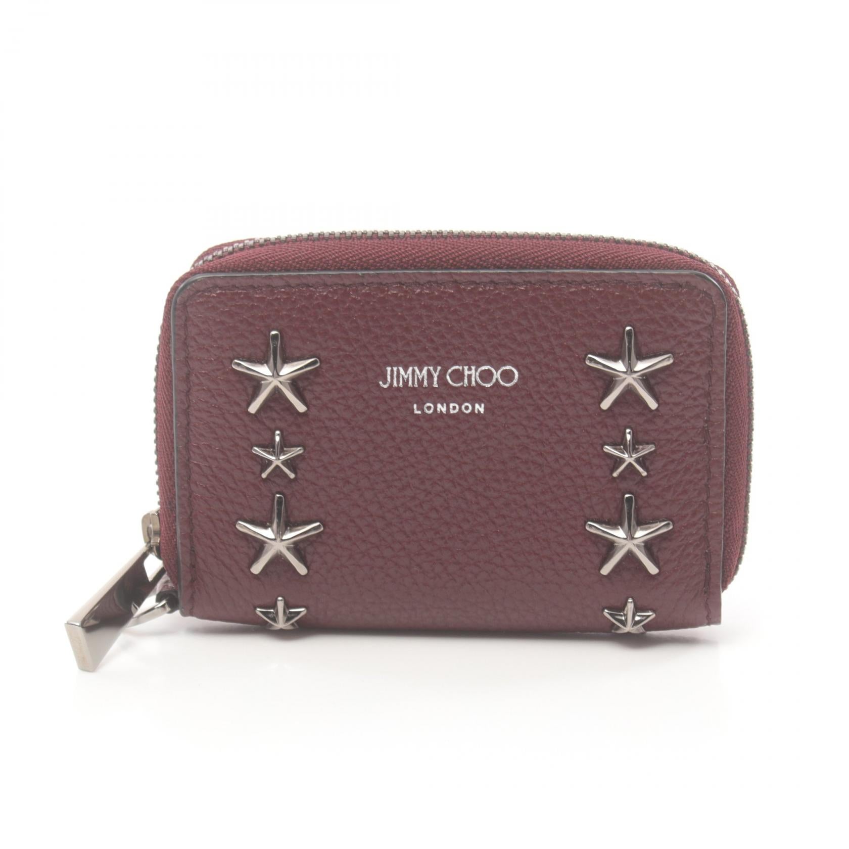 Jimmy Choo Star Studs Coin Case Leather Coin Case in Great Condition