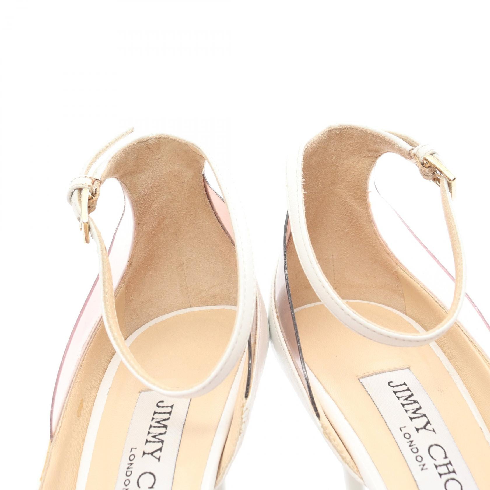 Jimmy Choo LUC 100 Leather PVC Pumps