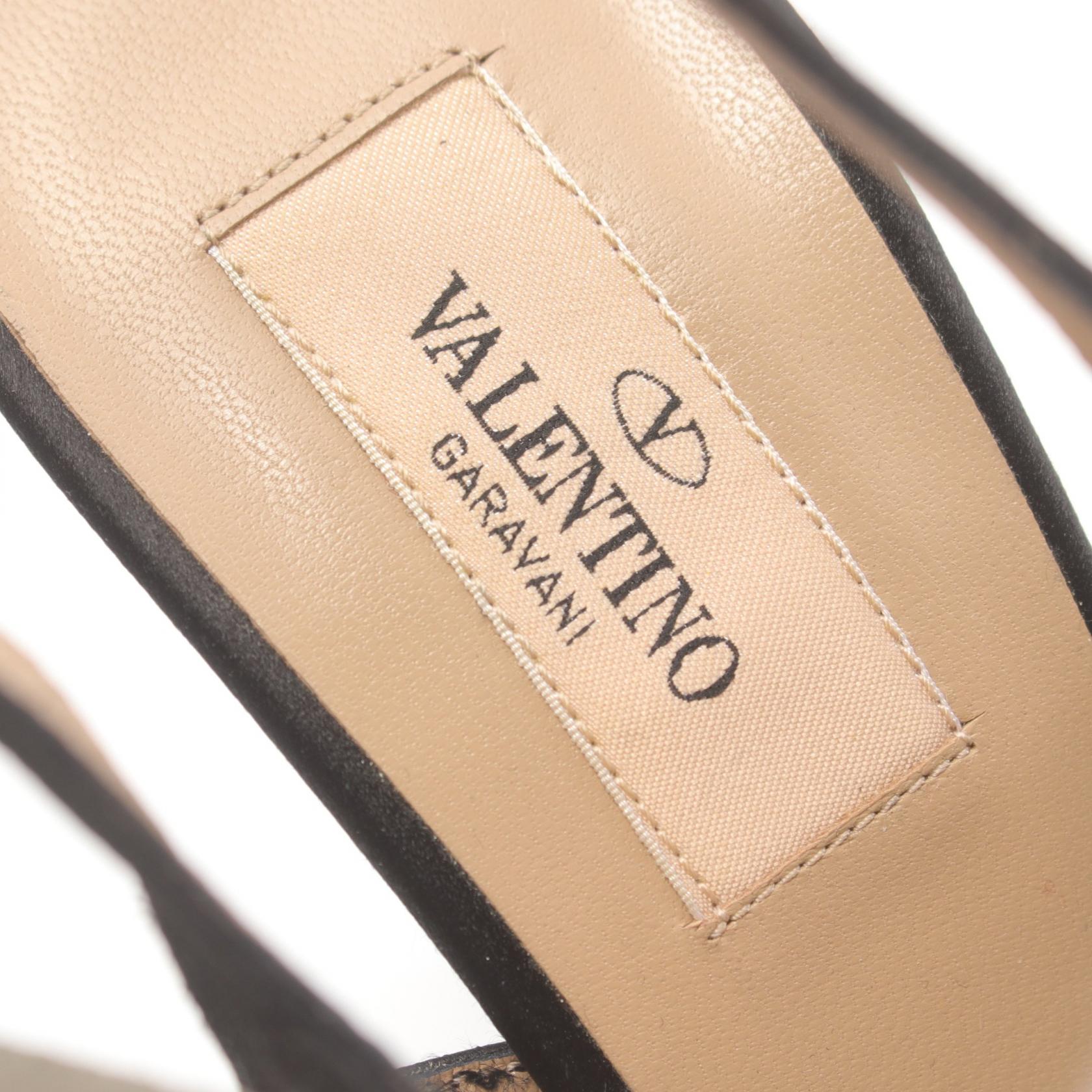 Valentino Garavani Fabric Sandals Black