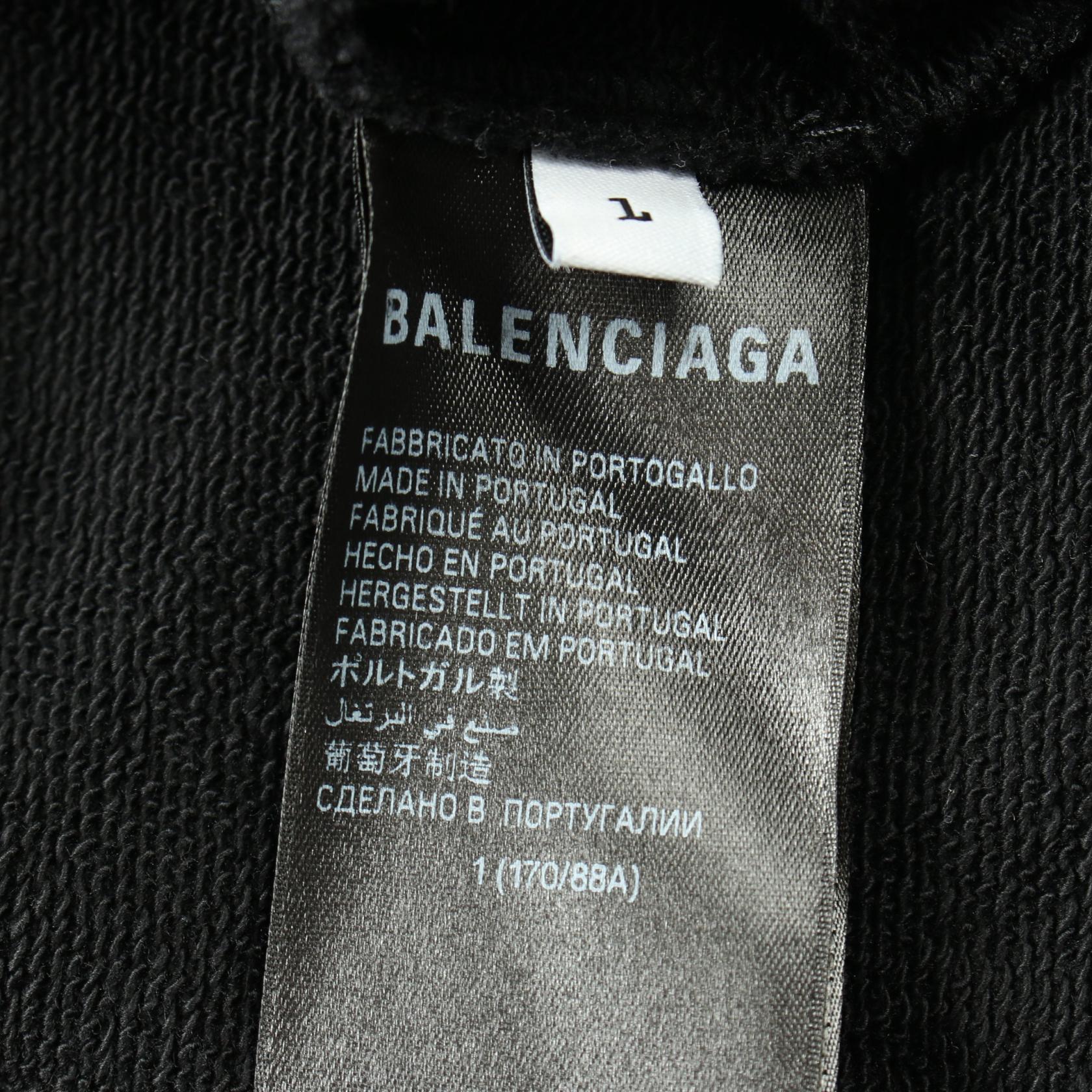 Balenciaga Paris Moon Cotton Hoodie 744462