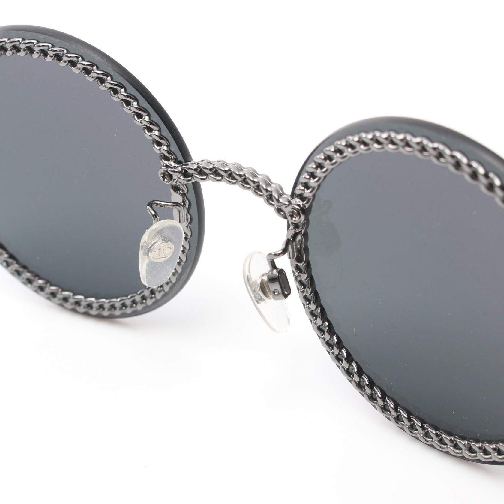 Chanel Metal Glasses Chain Sunglasses 4245