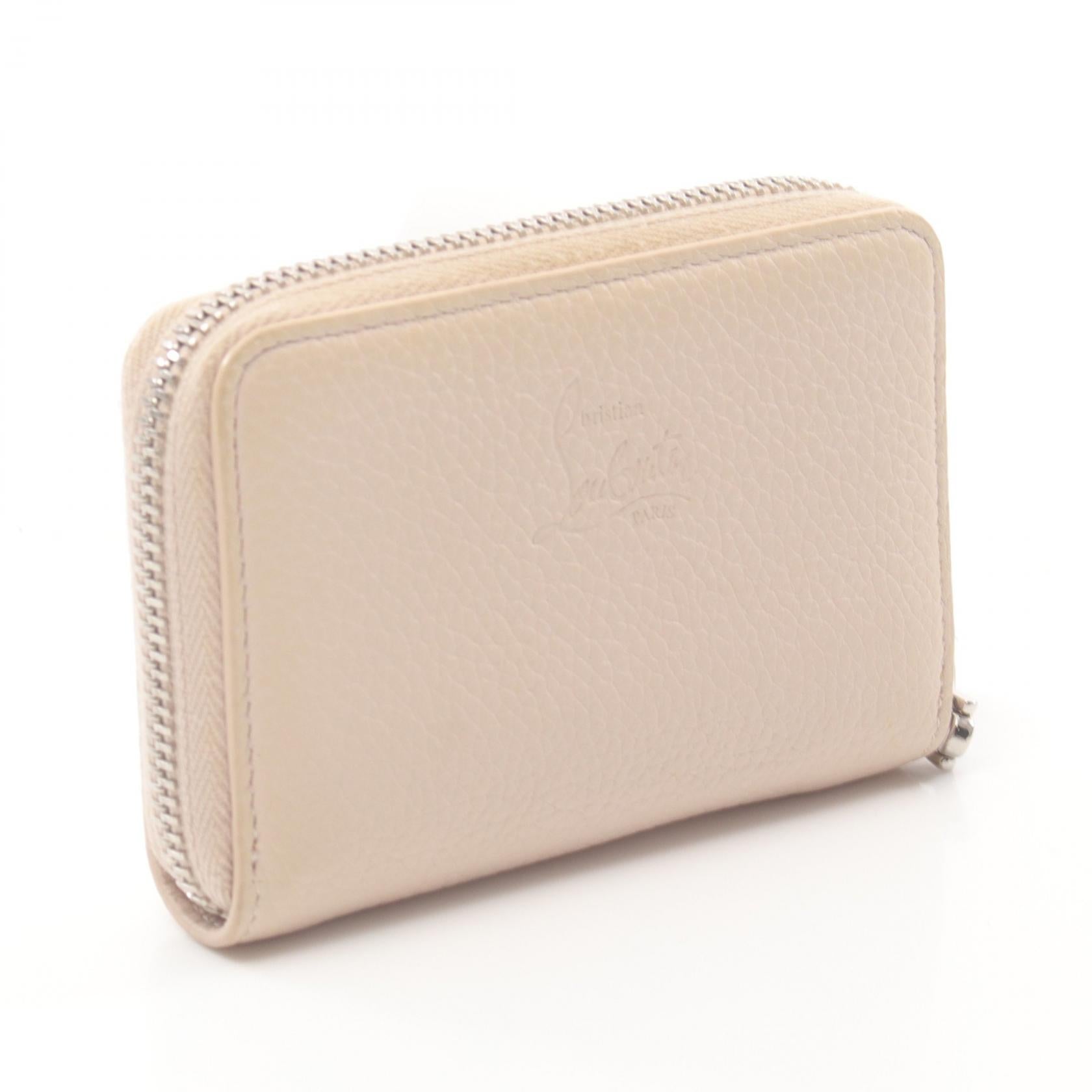 Christian Louboutin Panettone Coin Purse Leather Coin Case 3175223 0001 in Very Good Condition