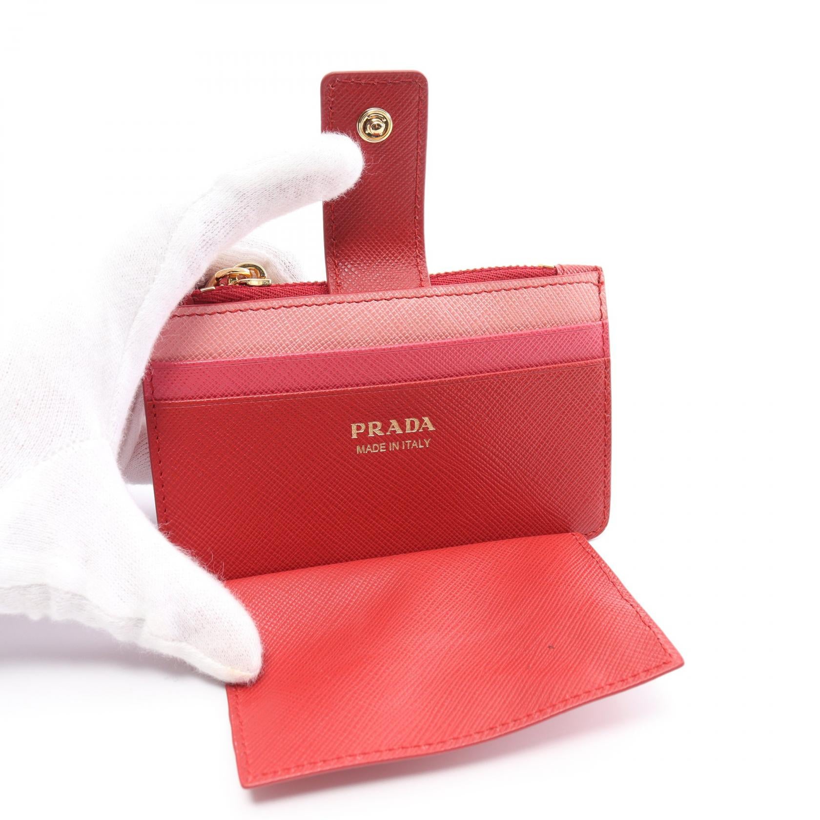 Prada Leather Card Case Leather Card Case 1MC038 in Great Condition