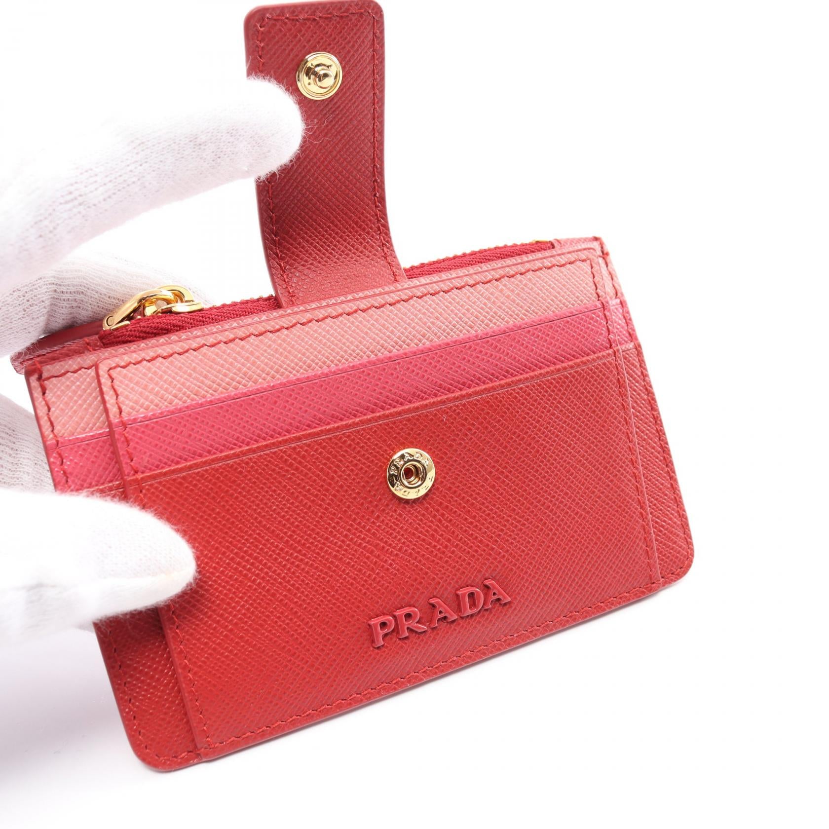 Prada Leather Card Case Leather Card Case 1MC038 in Great Condition