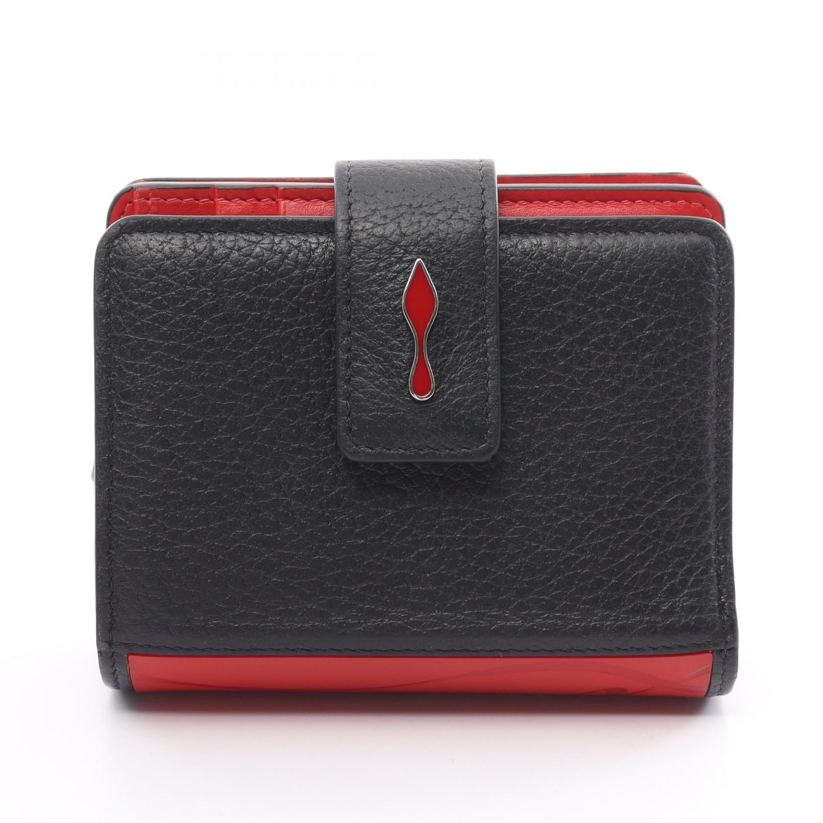 Christian Louboutin Paloma Mini Wallet Leather Short Wallet 3195015 in Very Good Condition