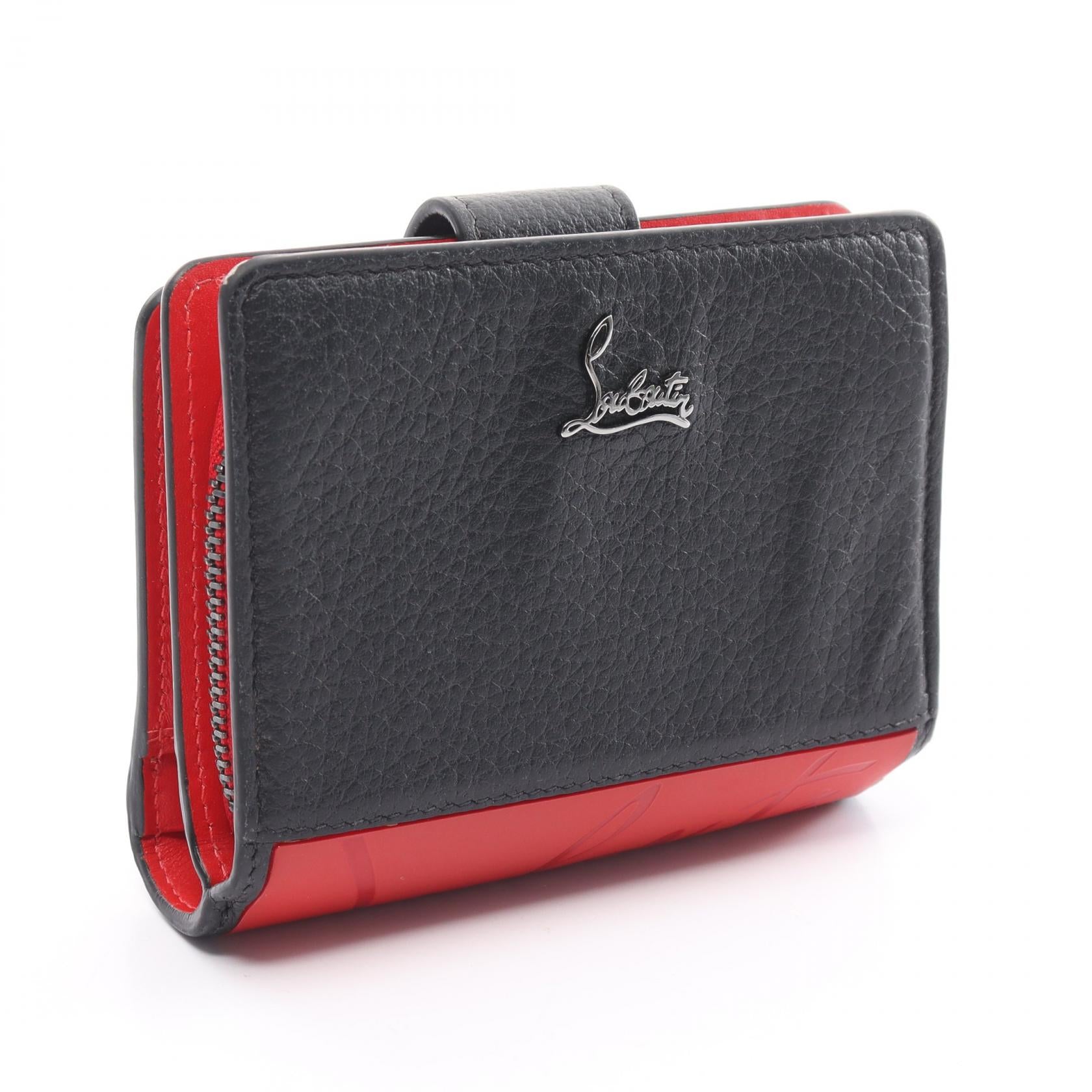 Christian Louboutin Paloma Mini Wallet Leather Short Wallet 3195015 in Very Good Condition