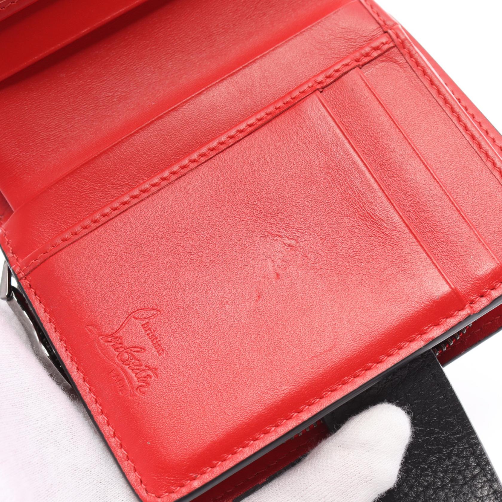 Christian Louboutin Paloma Mini Wallet Leather Short Wallet 3195015 in Very Good Condition