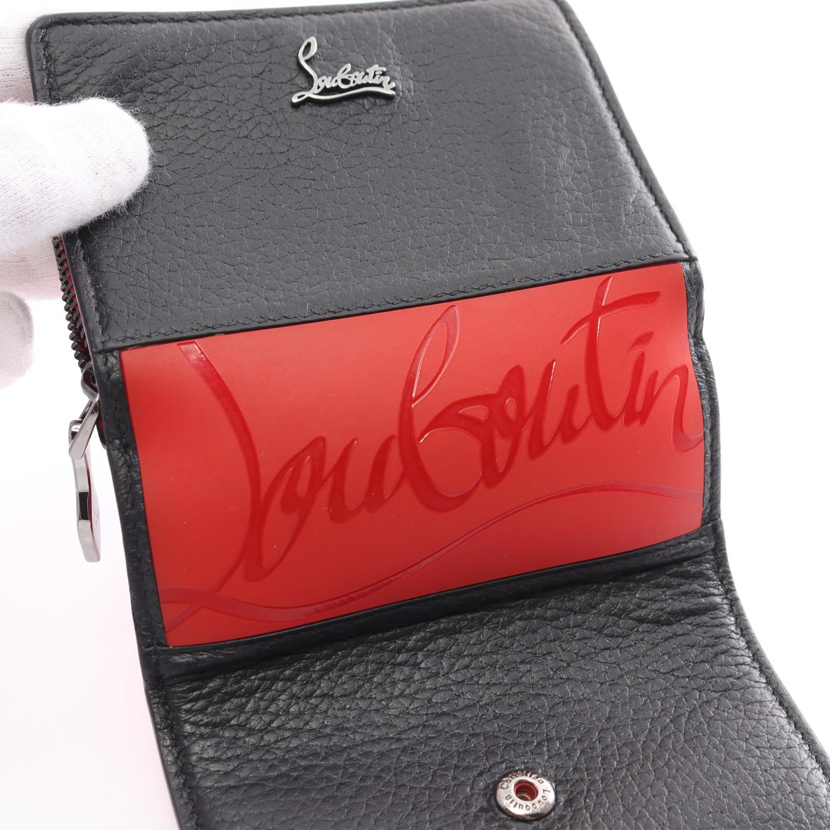 Christian Louboutin Paloma Mini Wallet Leather Short Wallet 3195015 in Very Good Condition