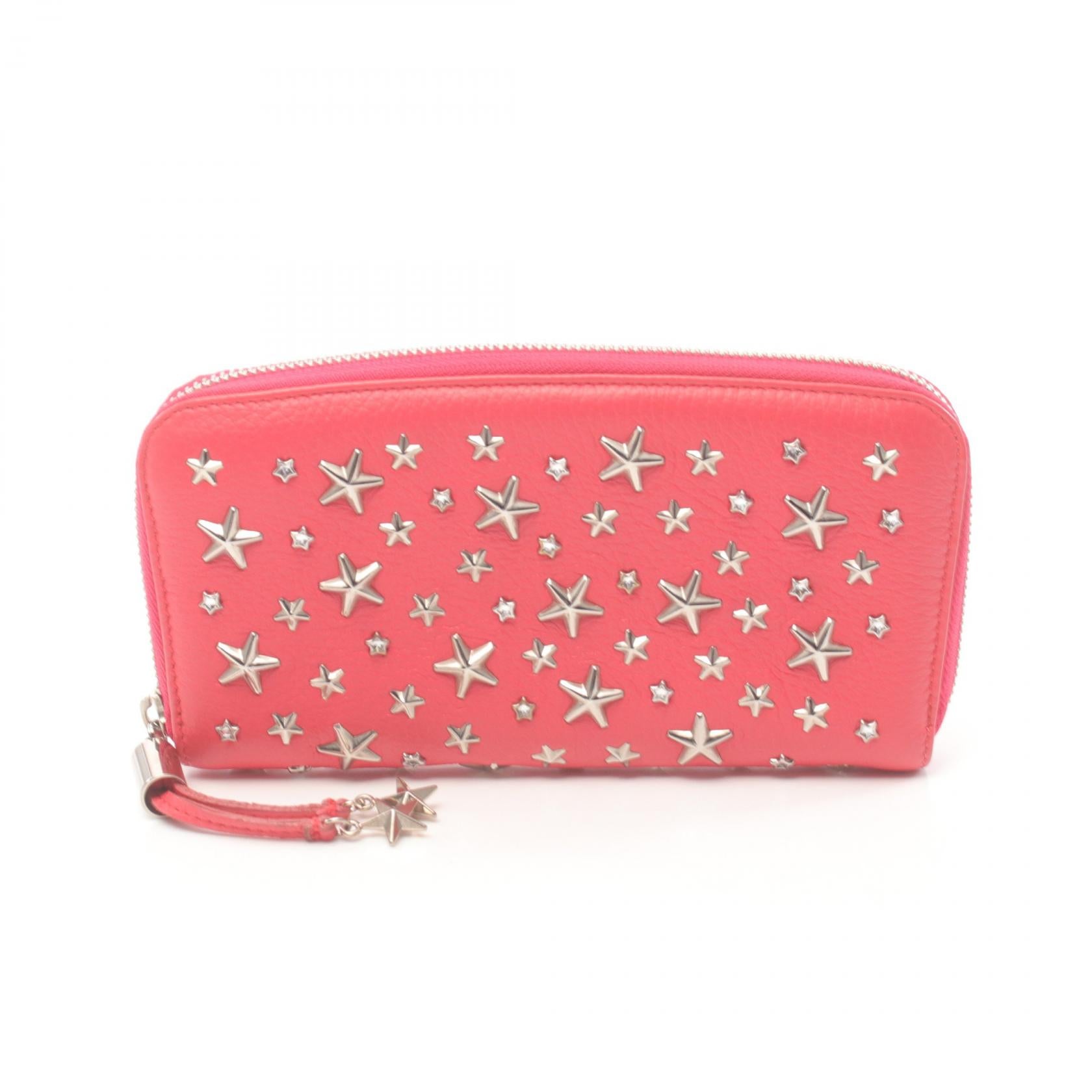 Jimmy Choo Filipa Leather Wallet Pink