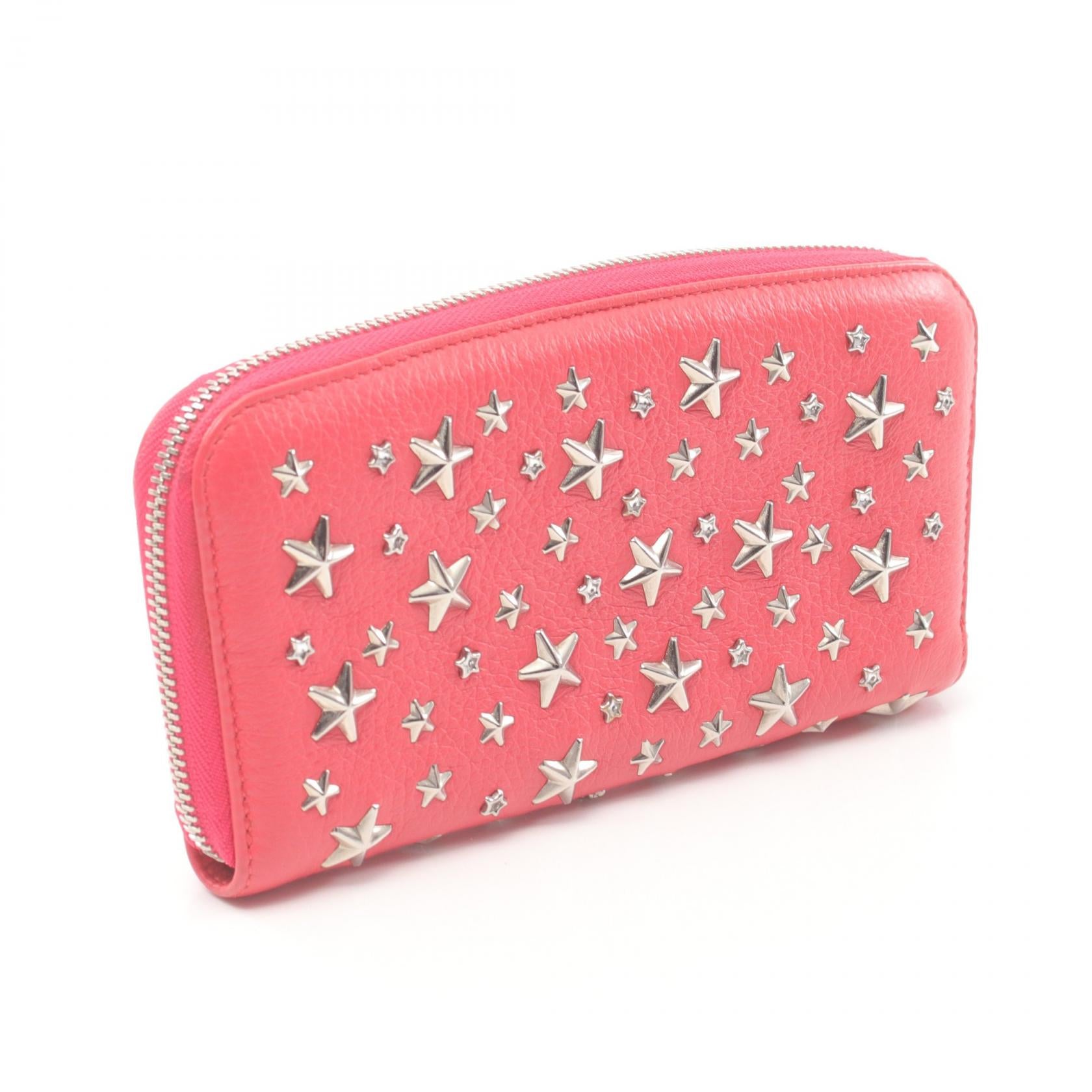 Jimmy Choo Filipa Leather Wallet Pink