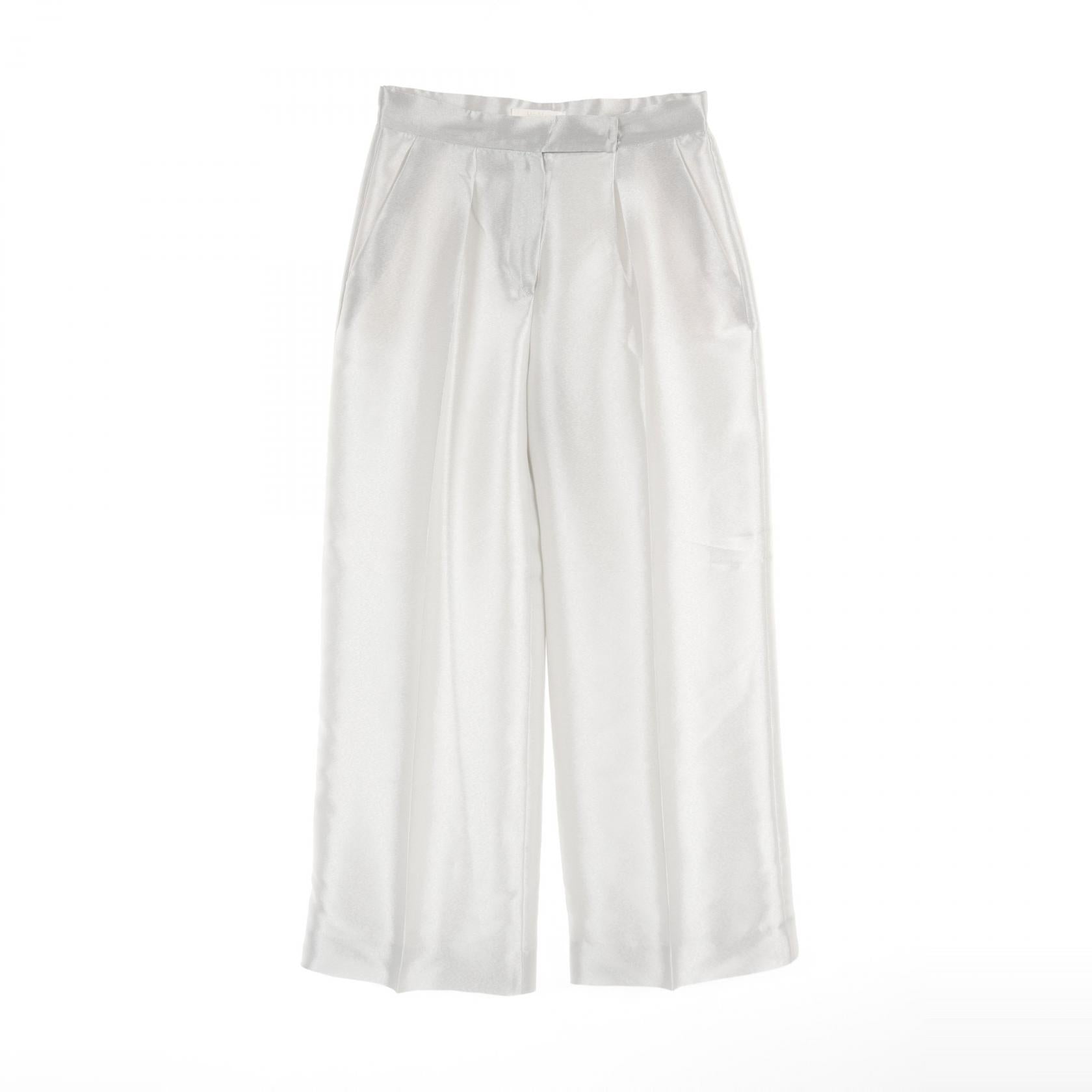 Max Mara Satin Trousers Silk Polyester