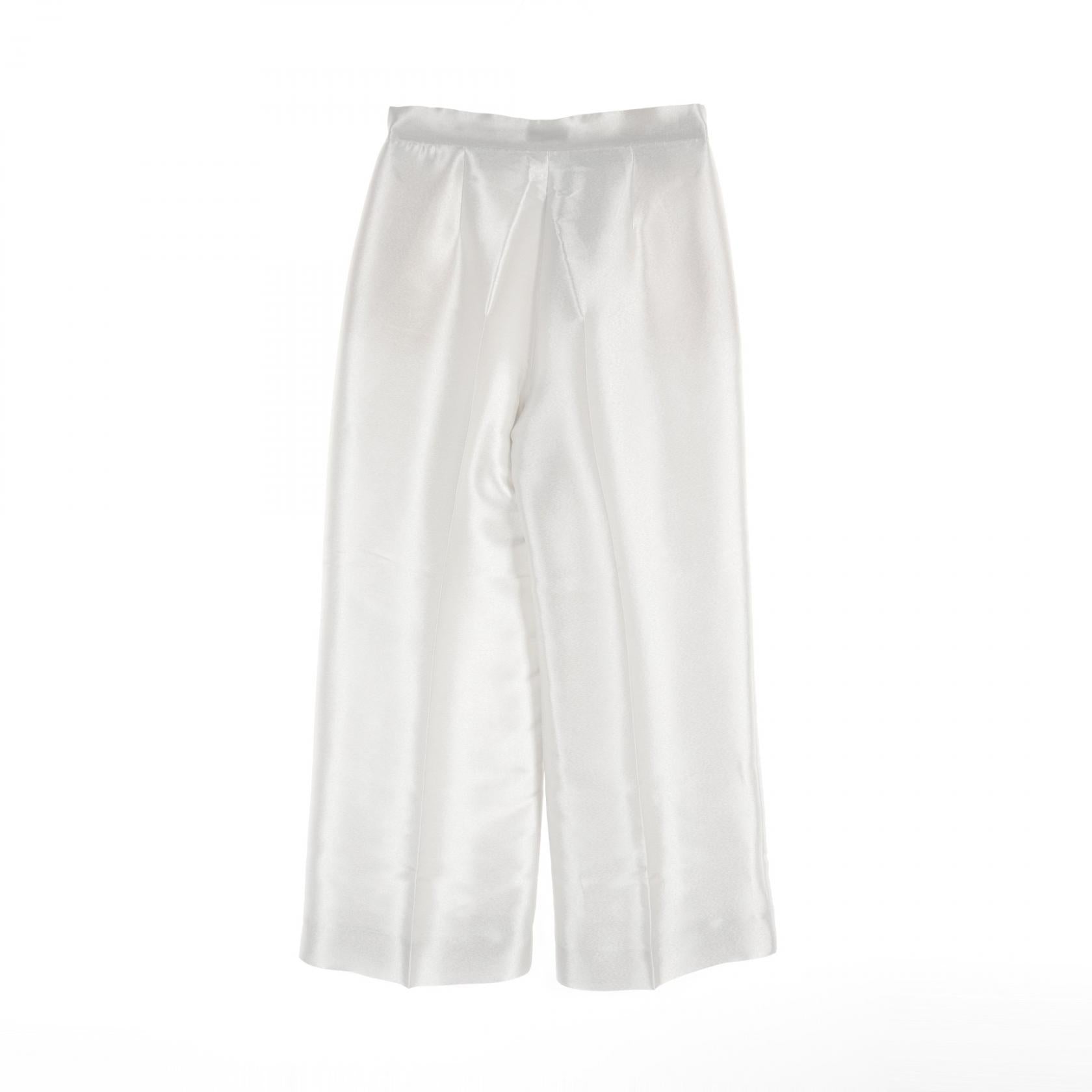 Max Mara Satin Trousers Silk Polyester