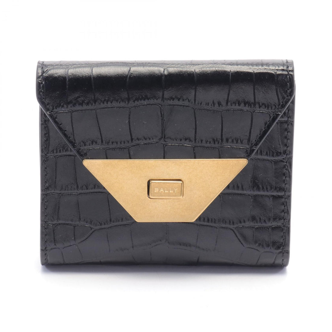 Bally TILT COMPACT Leather Wallet Black