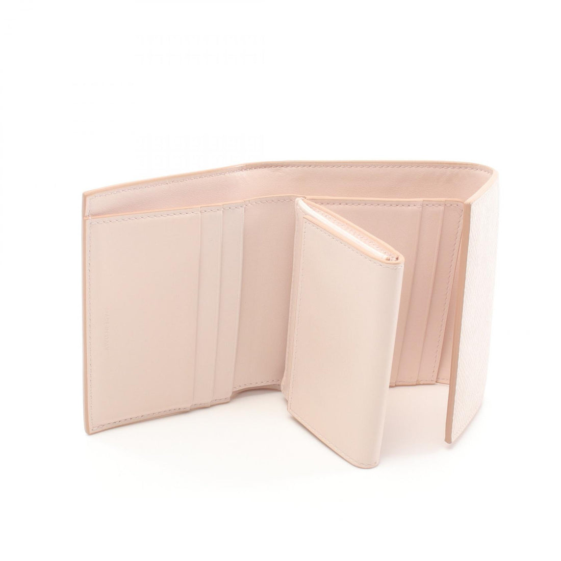 Celine Small Trifold Leather Wallet Pink