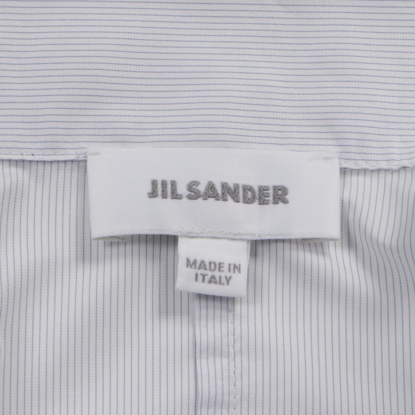 Jil Sander Polyester Top White/Blue