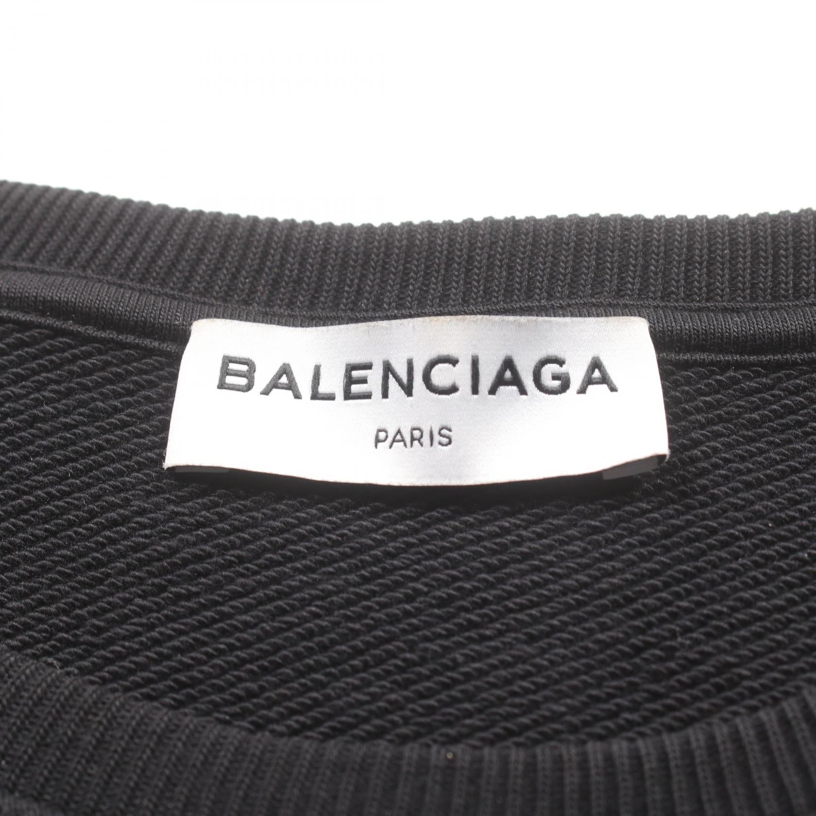 Balenciaga Cotton Sweatshirt Black Multi