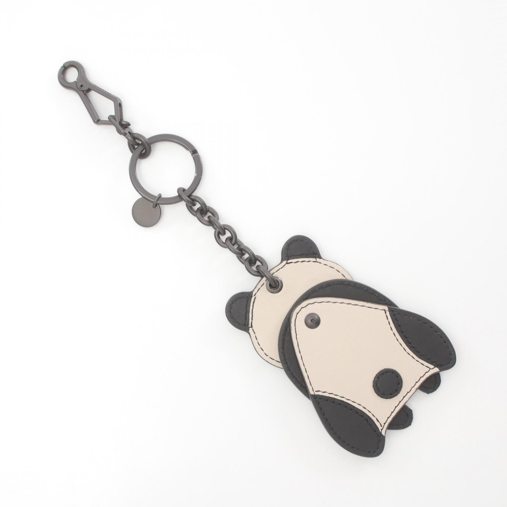 Bottega Veneta Panda Key Ring  Leather Key Chain 523439 in Great Condition