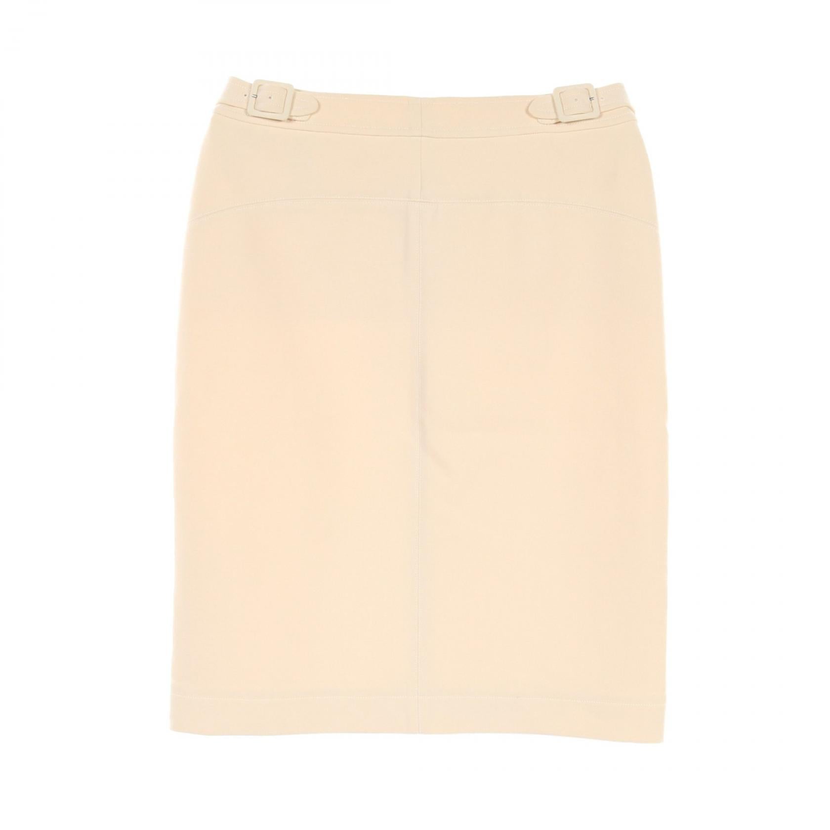 Hermes Wool Skirt Ivory